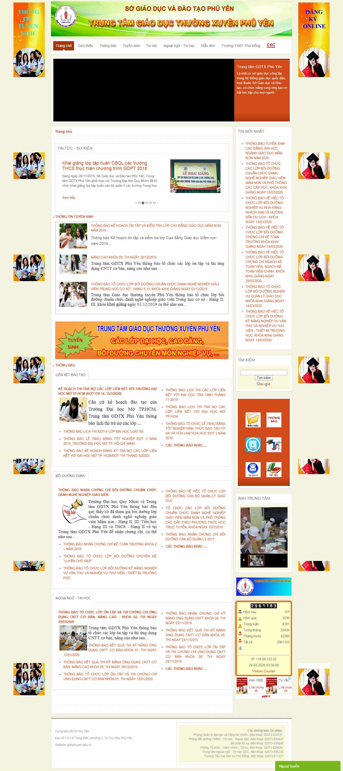 Thiết kế Website trung tâm giáo dục thường xuyên - www.gdtxphuyen.edu.vn - VietWebGroup.Vn