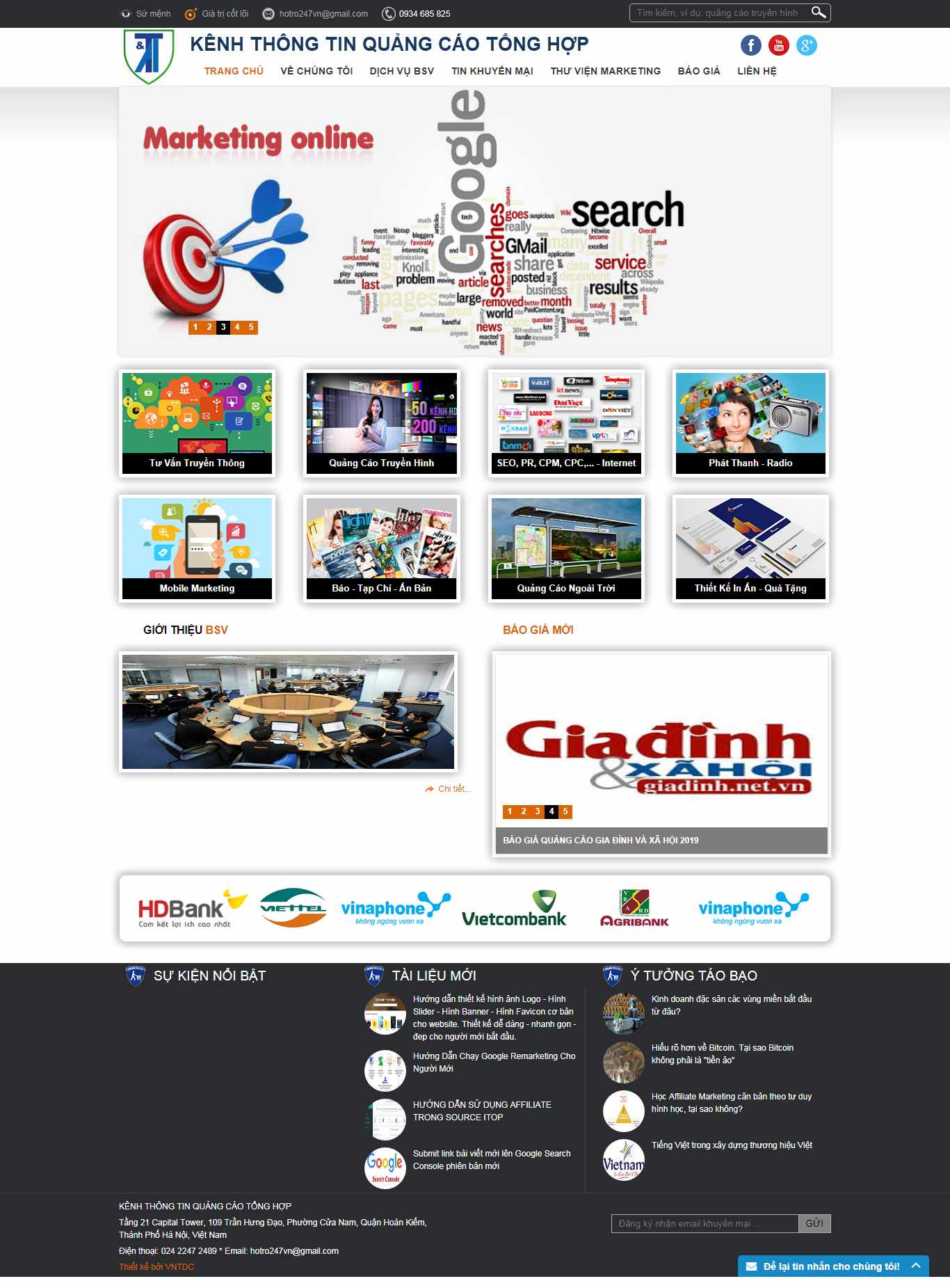 Thiết kế Website công ty truyền thông - mixmarketing.vn - VietWebGroup.Vn