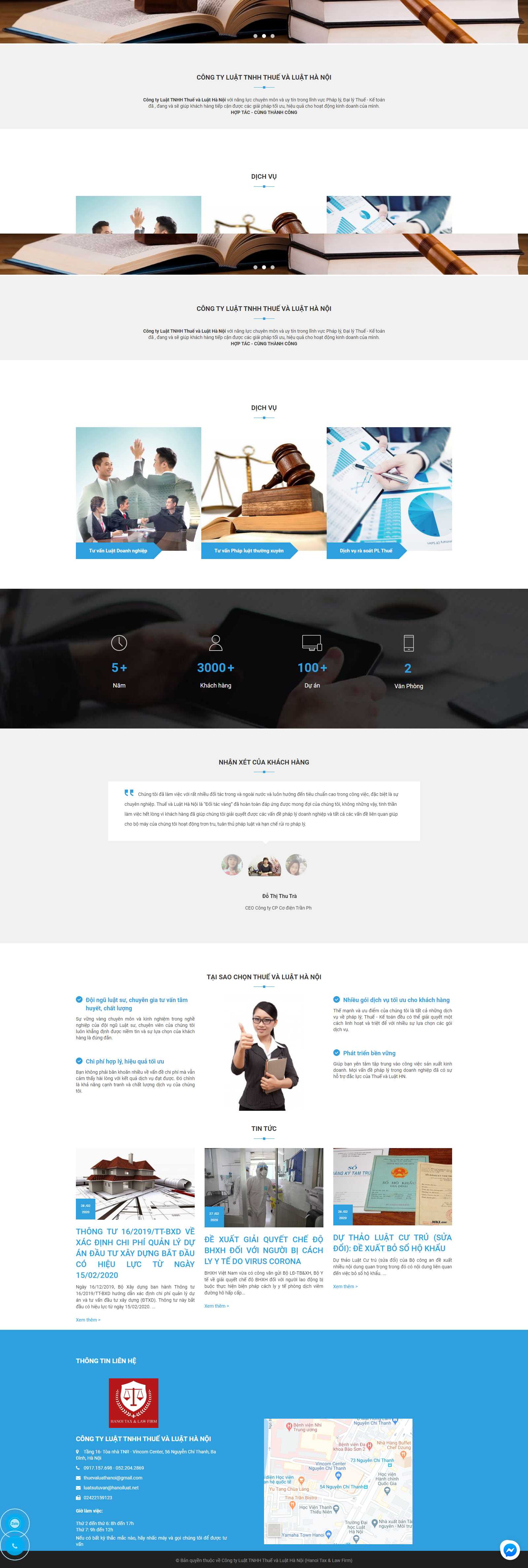 Thiết kế Website giới thiệu - www.hanoiluat.net - VietWebGroup.Vn