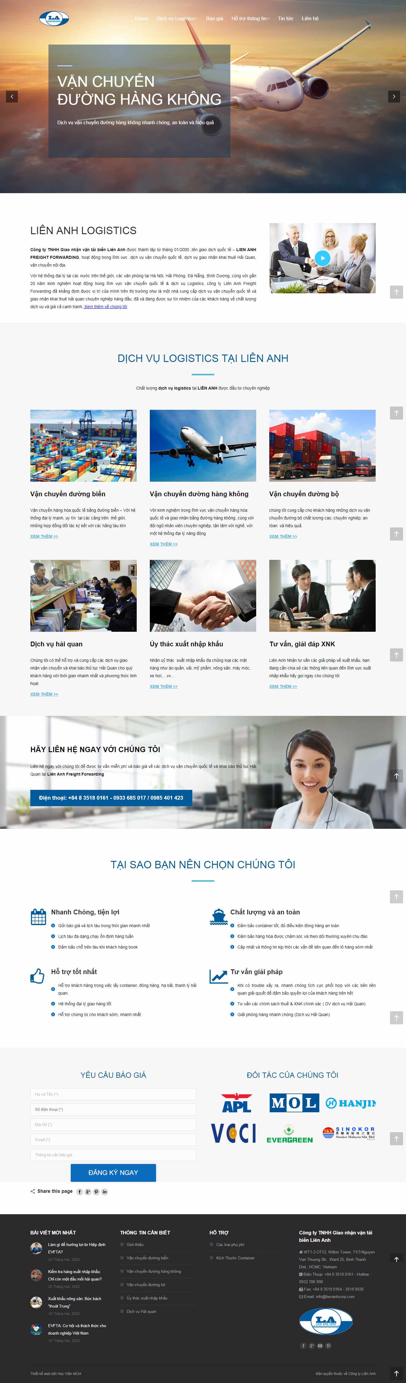 Thiết kế Website xuất nhập cảnh - www.lienanhcorp.com - VietWebGroup.Vn
