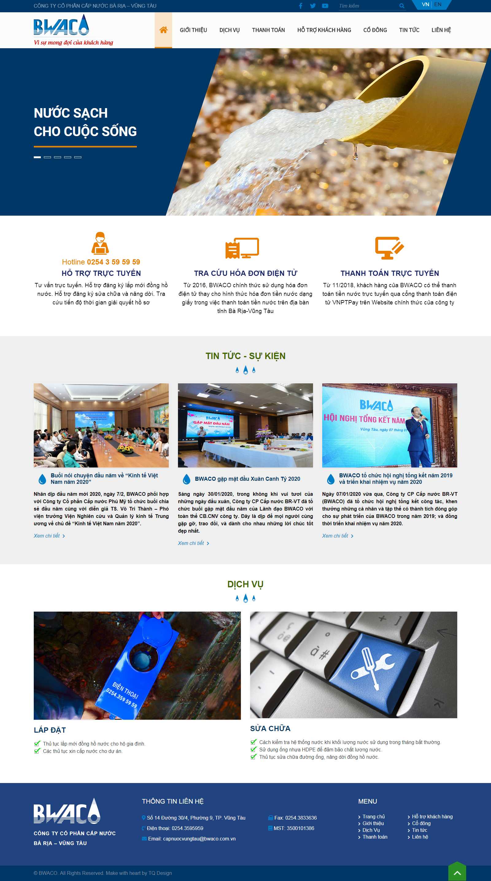 Thiết kế Website công ty may - www.bwaco.com.vn - VietWebGroup.Vn
