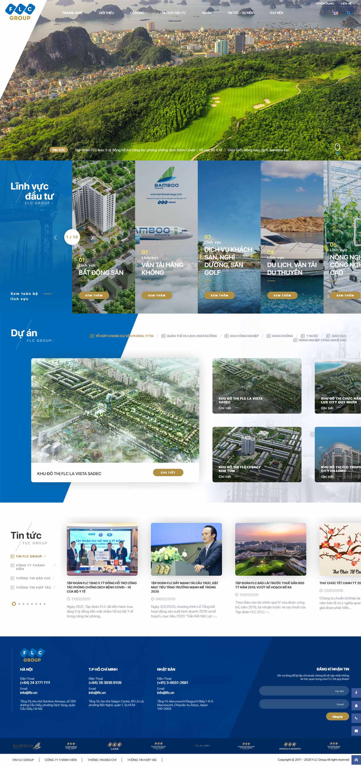 Thiết kế Website resort - khu nghỉ dưỡng - www.flc.vn - VietWebGroup.Vn