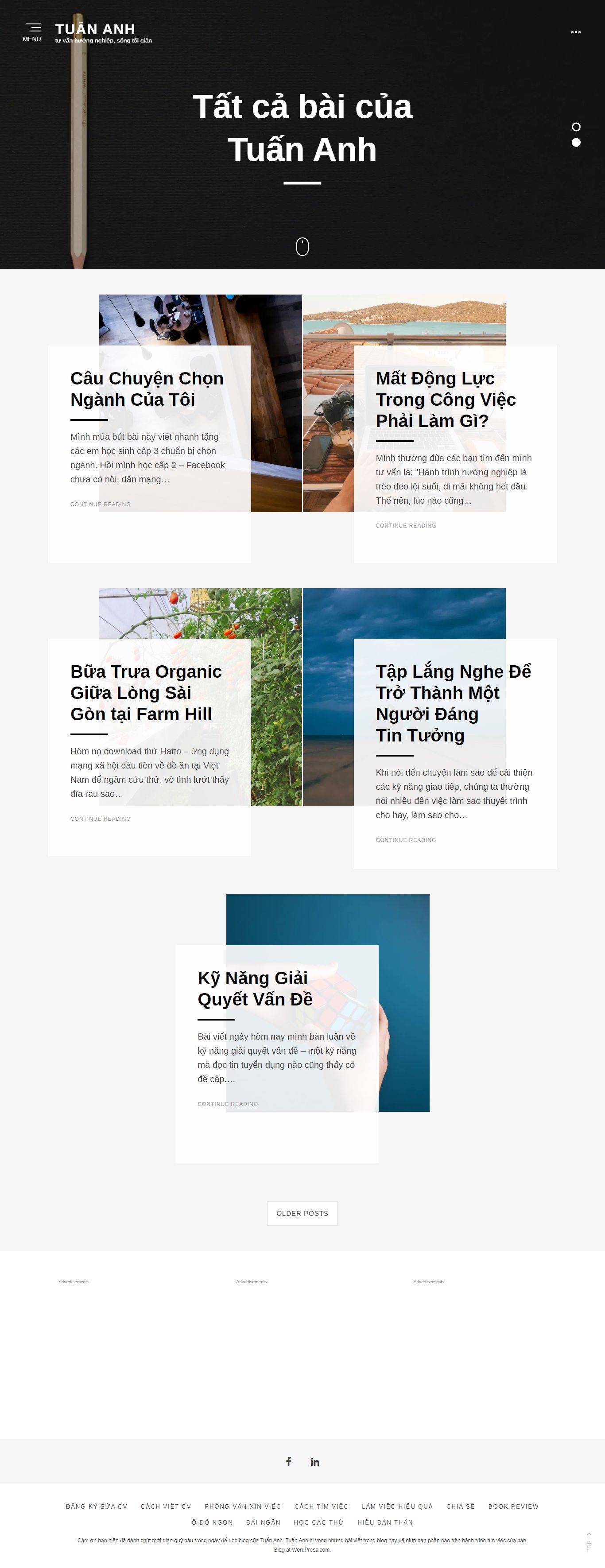 Thiết kế Website nghệ sỹ - anhtuanle.com - VietWebGroup.Vn