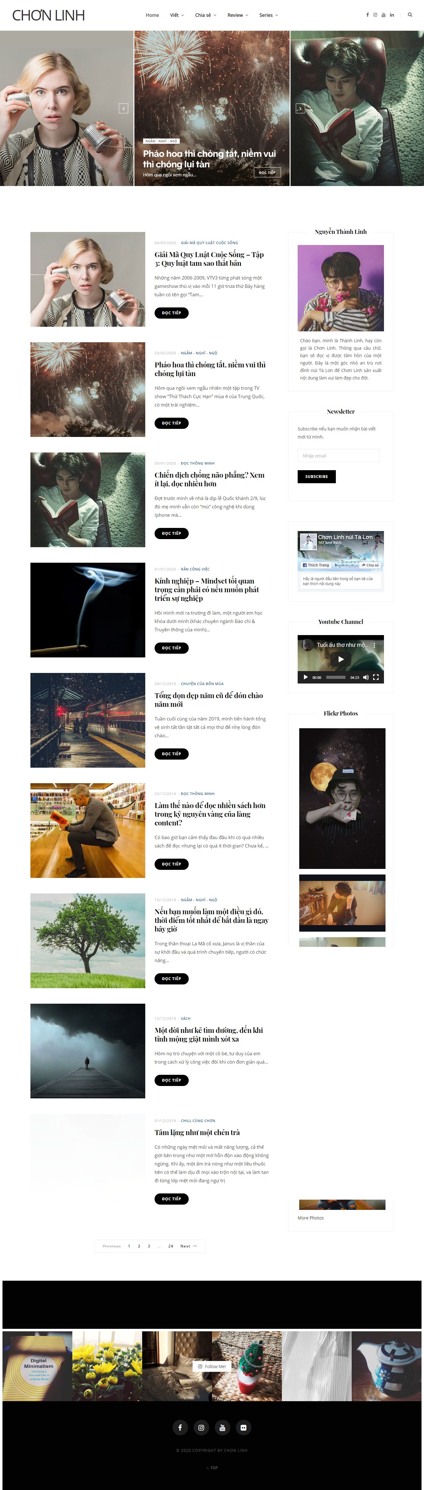 Thiết kế Website nghệ sỹ - nguyenthanhlinh.com - VietWebGroup.Vn