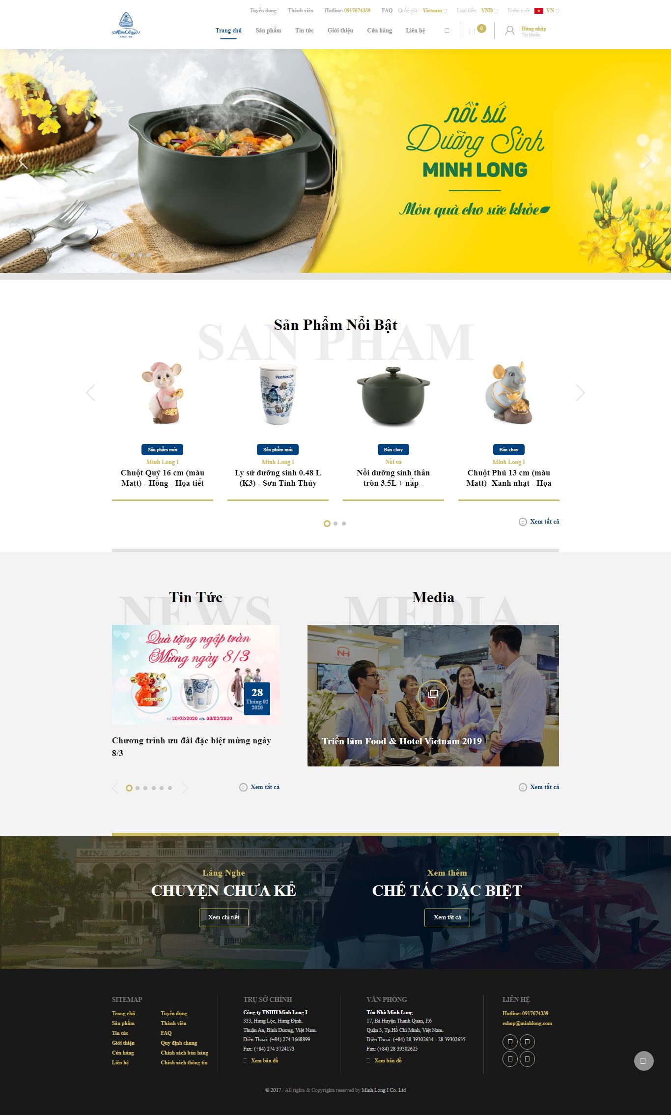 Thiết kế Website đồ gốm sứ - www.minhlong.com - VietWebGroup.Vn