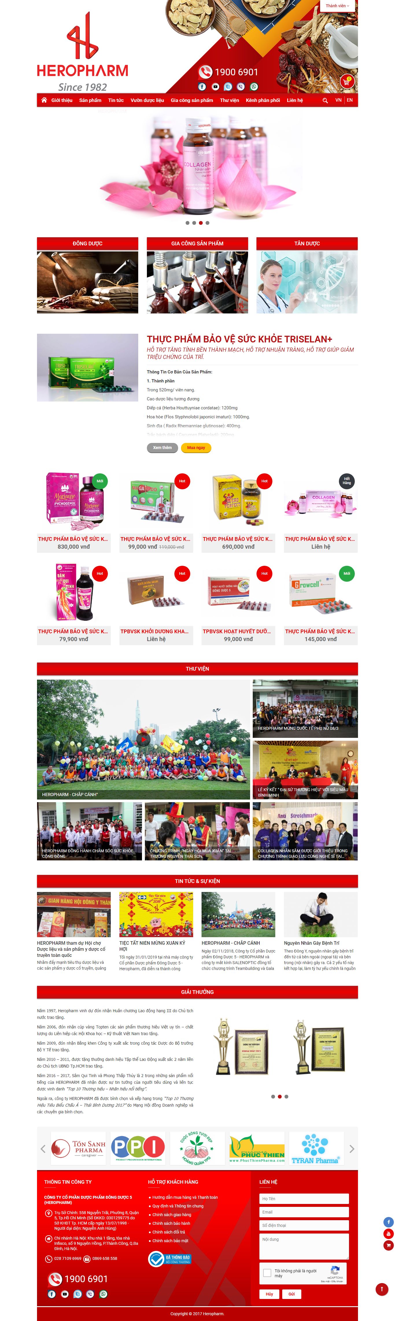 Thiết kế Website dược phẩm - heropharm.com - VietWebGroup.Vn