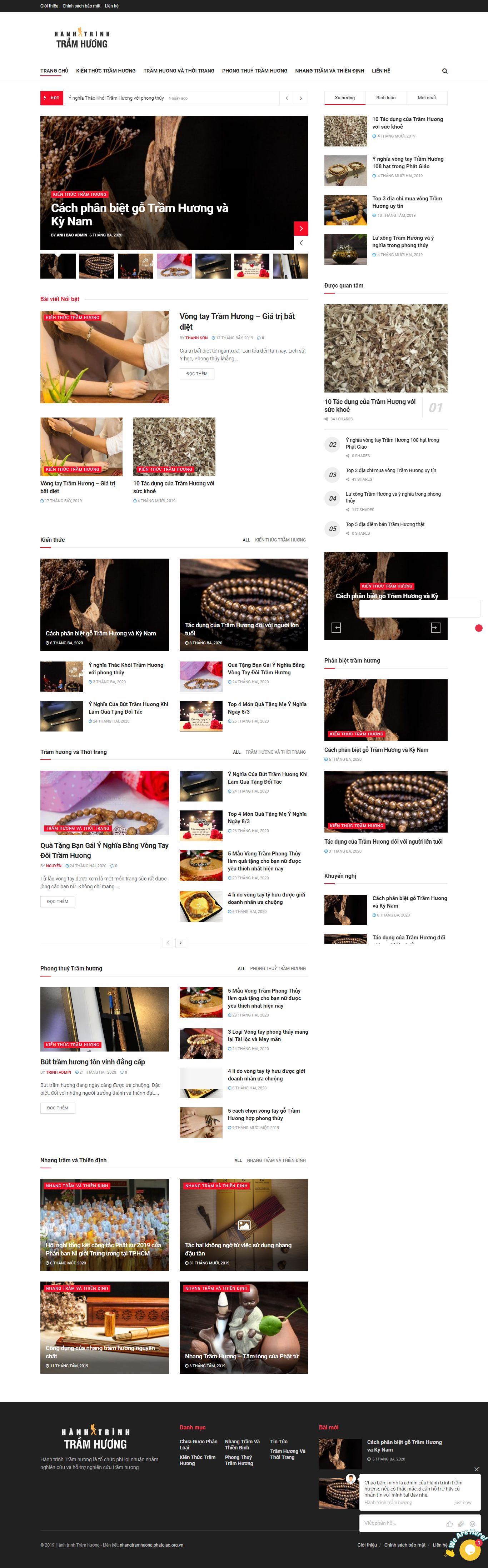 Thiết kế Website bán trầm hương - hanhtrinhtramhuong.com - VietWebGroup.Vn