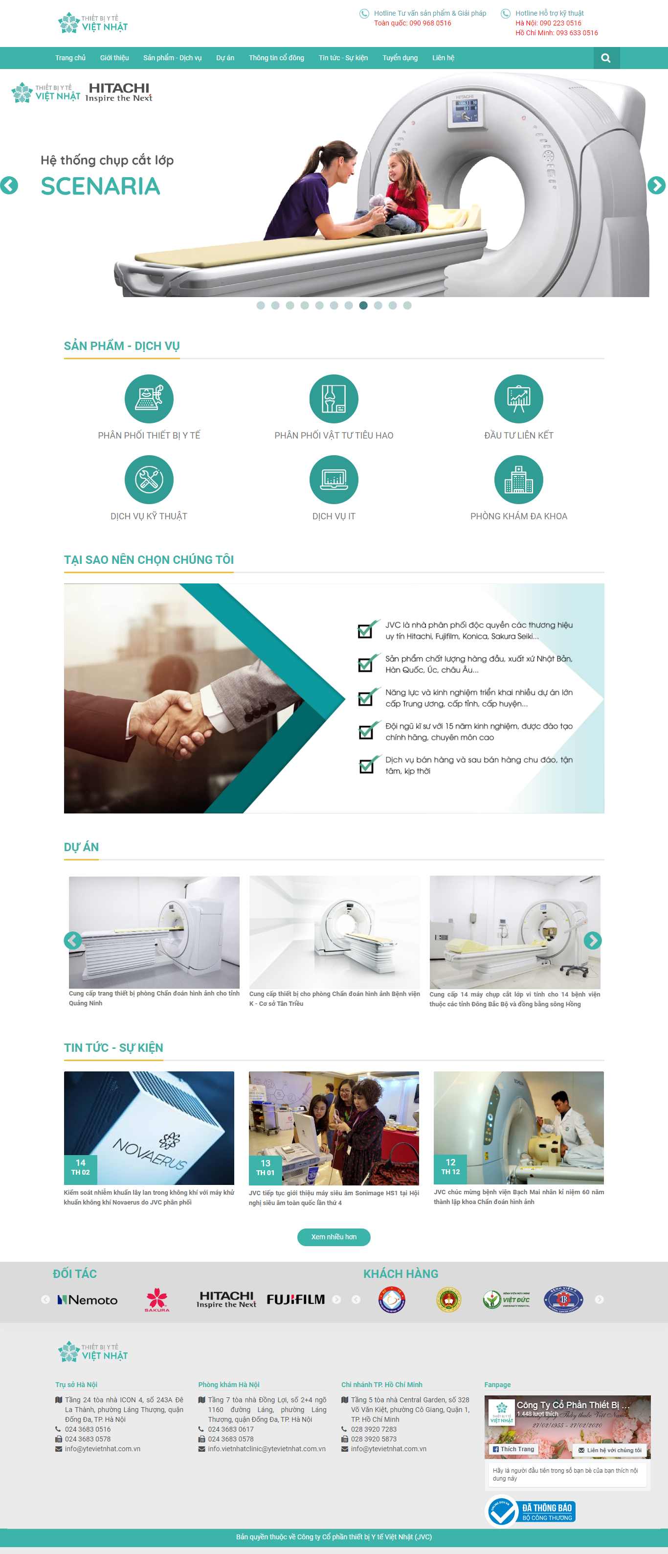 Thiết kế Website thiết bị y tế - www.ytevietnhat.com.vn - VietWebGroup.Vn