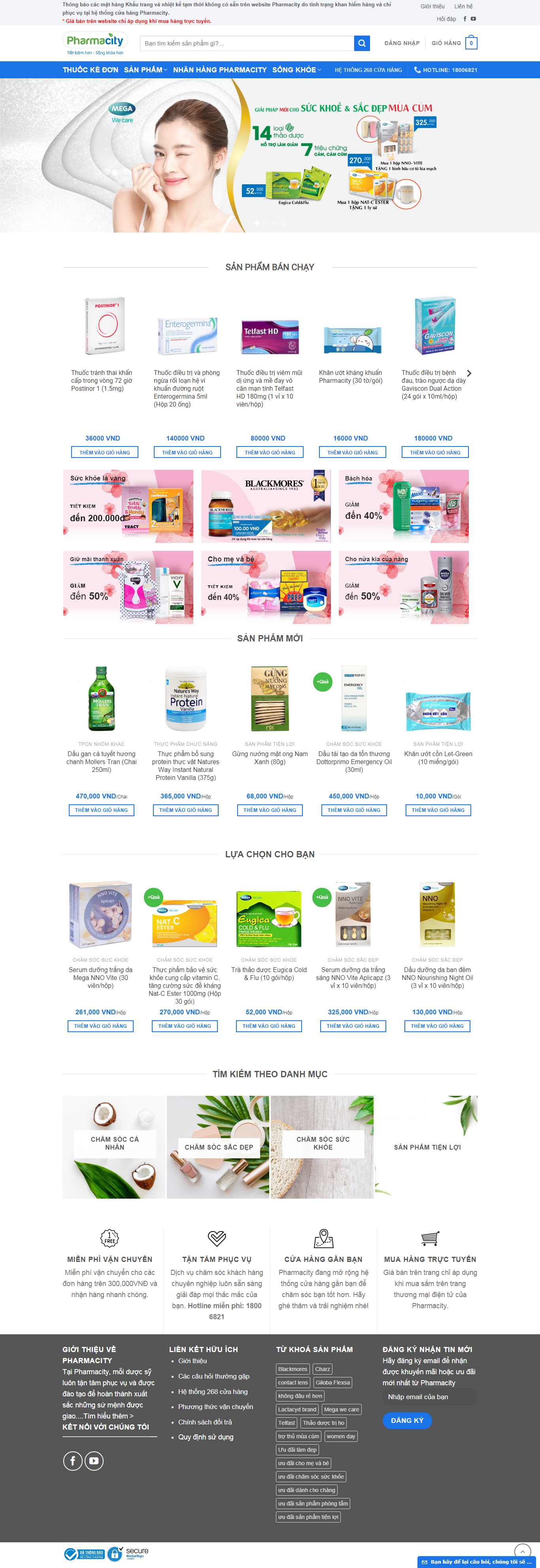 Thiết kế Website thiết bị y tế - www.pharmacity.vn - VietWebGroup.Vn