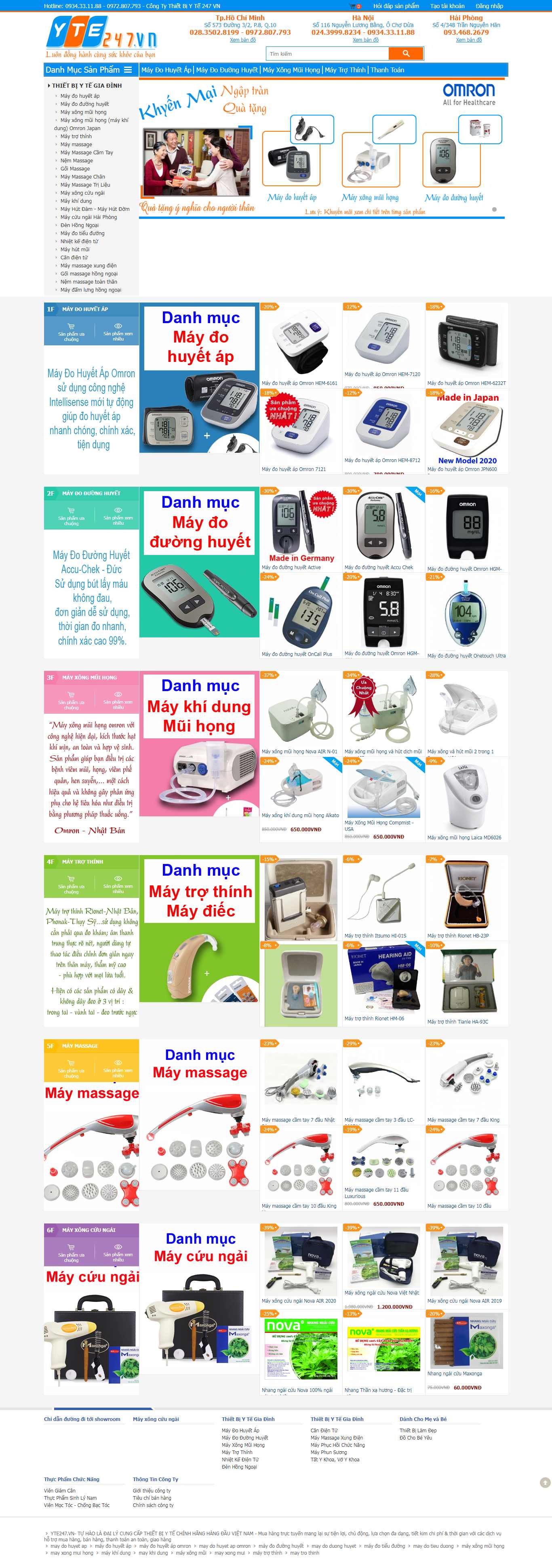 Thiết kế Website dụng cụ y tế - yte247.vn - VietWebGroup.Vn