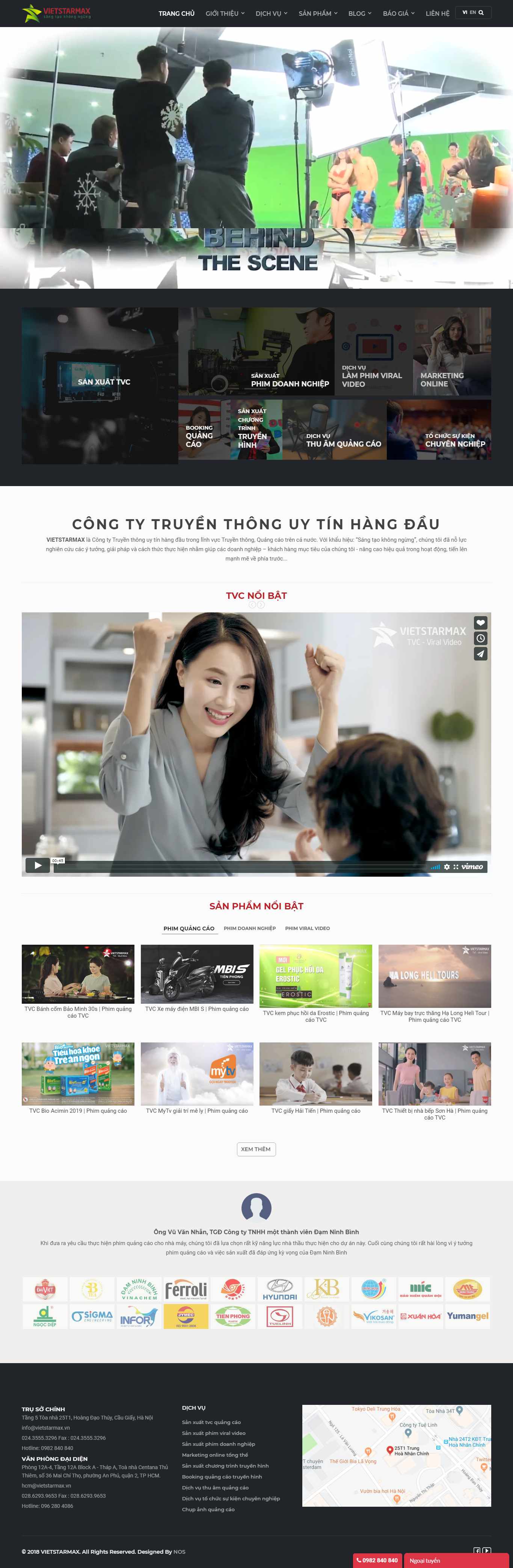 Thiết kế Website quảng cáo tvc - vietstarmax.vn - VietWebGroup.Vn