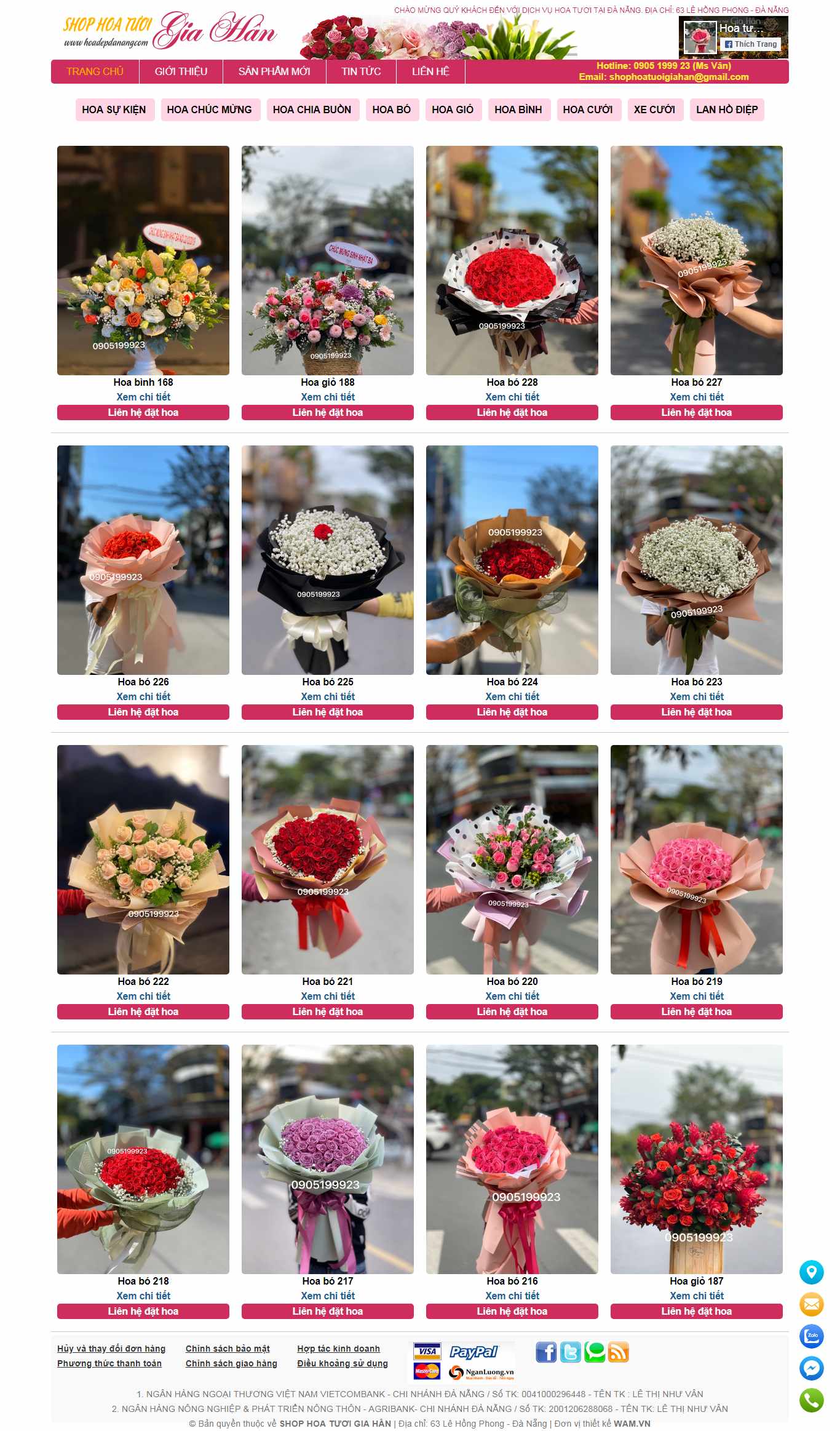 Thiết kế Website hoa tươi - hoadepdanang.com - VietWebGroup.Vn