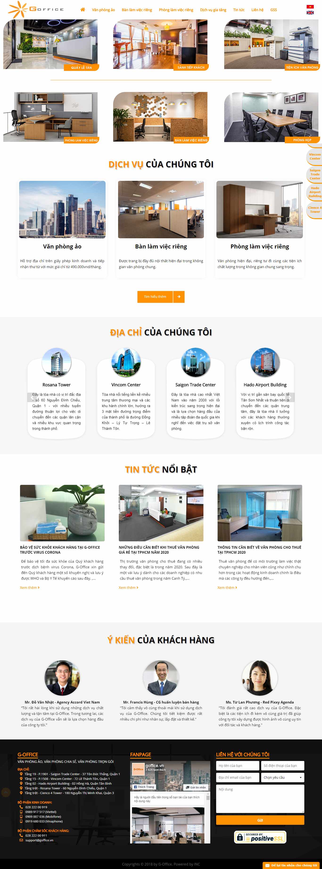 Thiết kế Website văn phòng ảo - www.goffice.vn - VietWebGroup.Vn