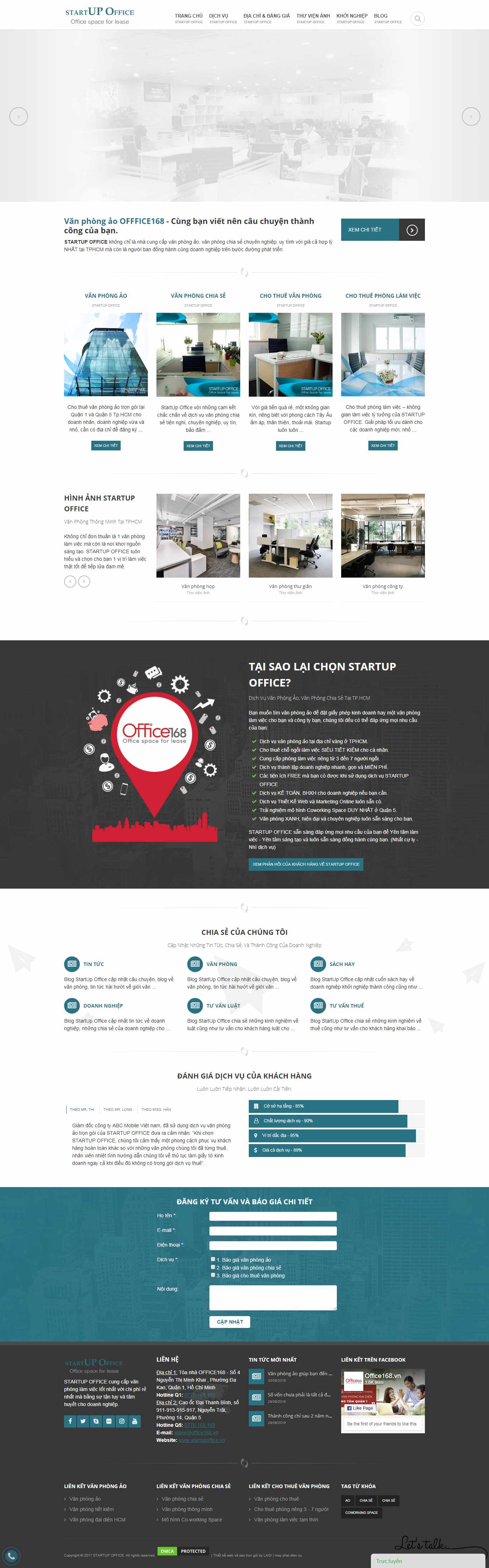 Thiết kế Website văn phòng ảo - www.startupoffice.vn - VietWebGroup.Vn