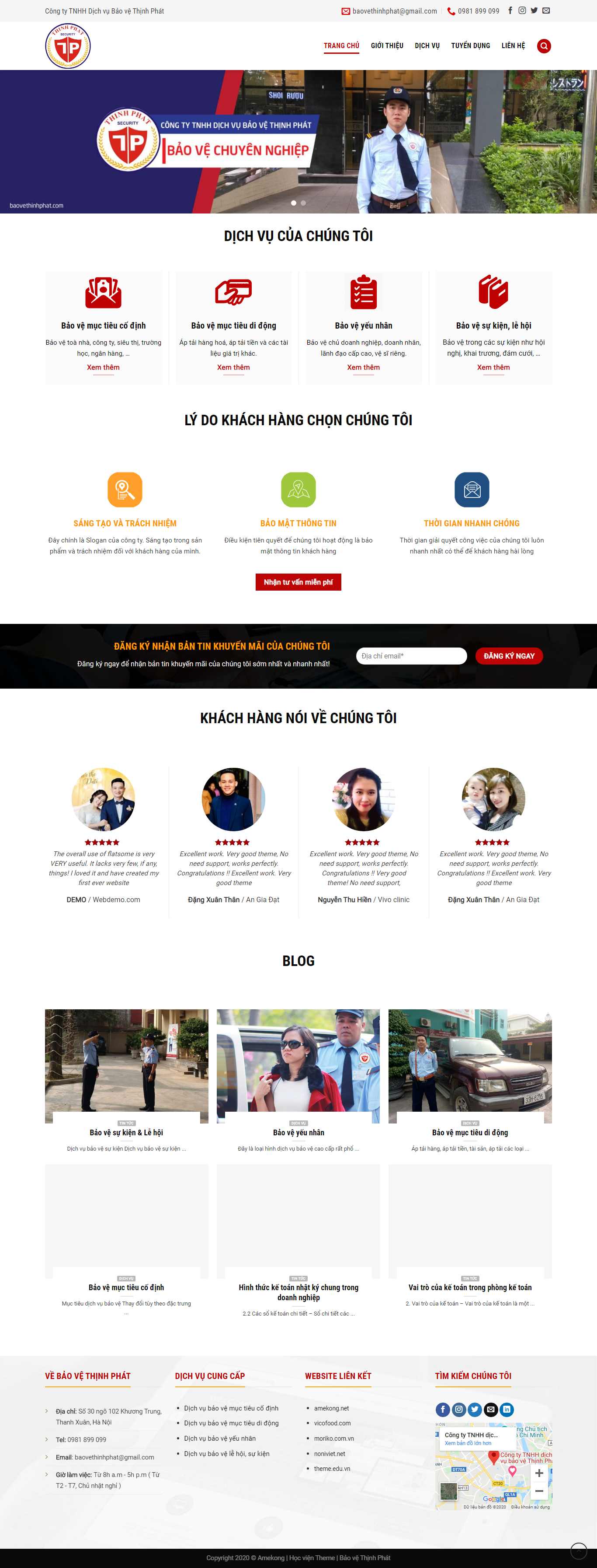 Thiết kế Website bảo vệ - baovethinhphat.com - VietWebGroup.Vn