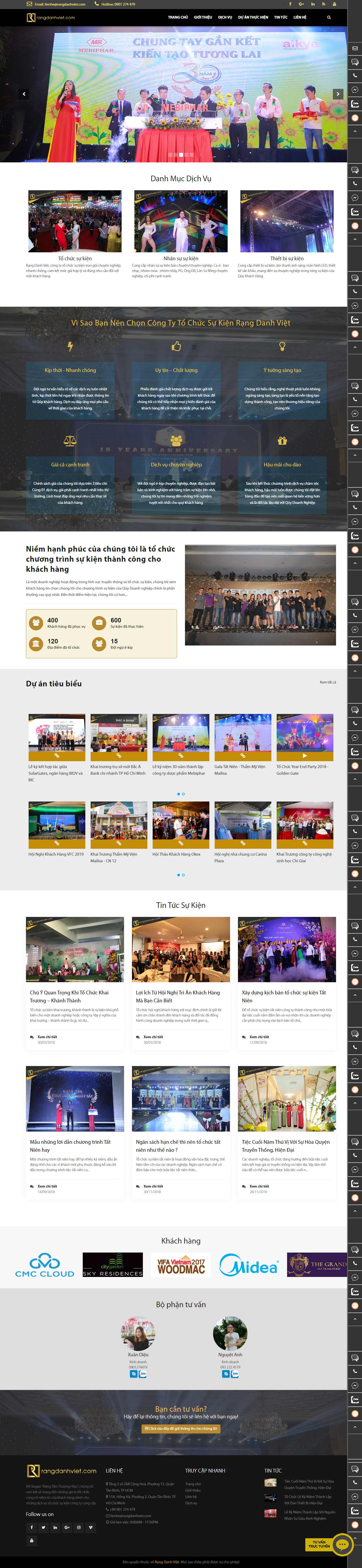 Thiết kế Website tổ chức từ thiện - rangdanhviet.com - VietWebGroup.Vn