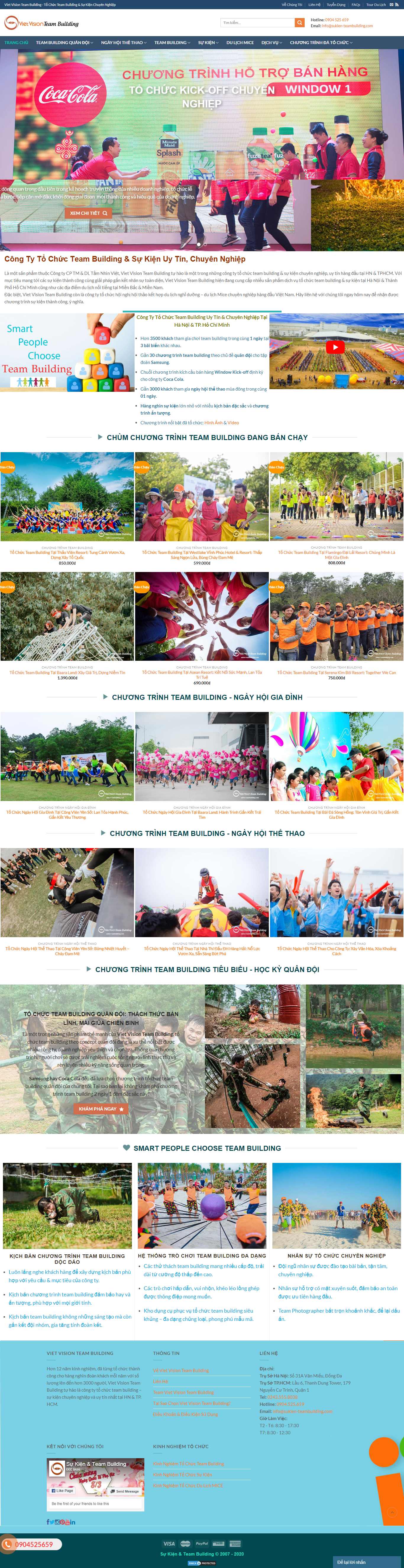 Thiết kế Website tổ chức từ thiện - www.sukien-teambuilding.com - VietWebGroup.Vn