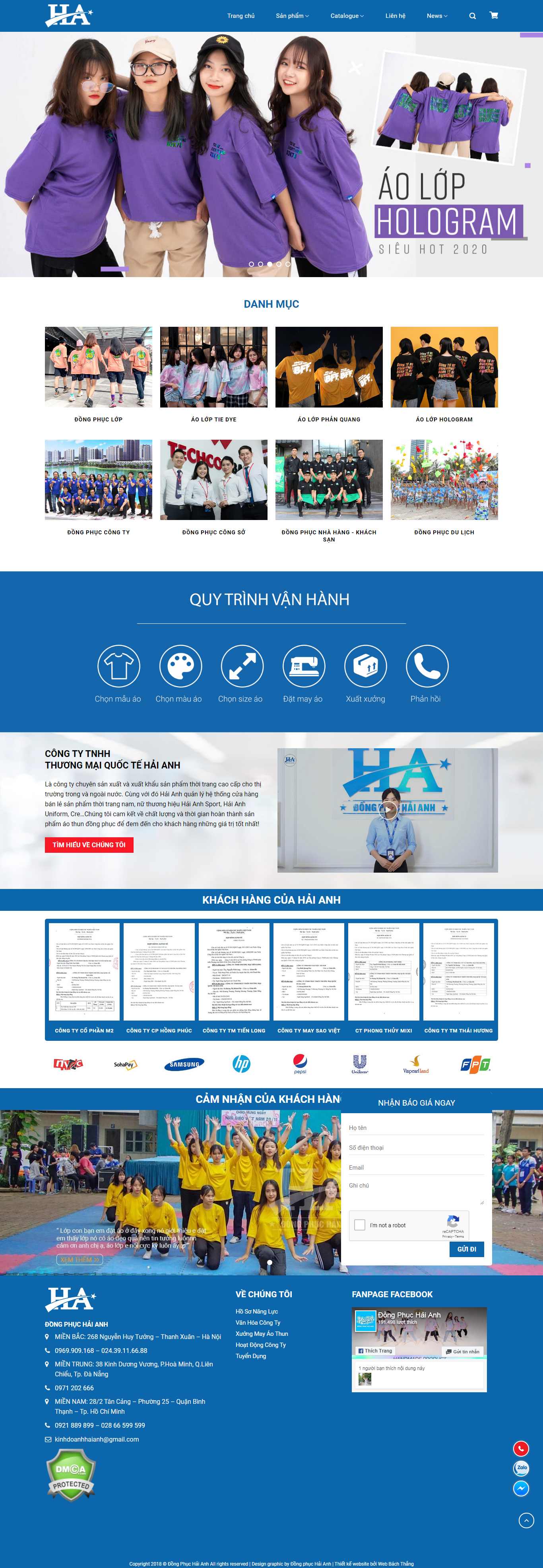 Thiết kế Website may đồng phục - dongphuchaianh.com - VietWebGroup.Vn