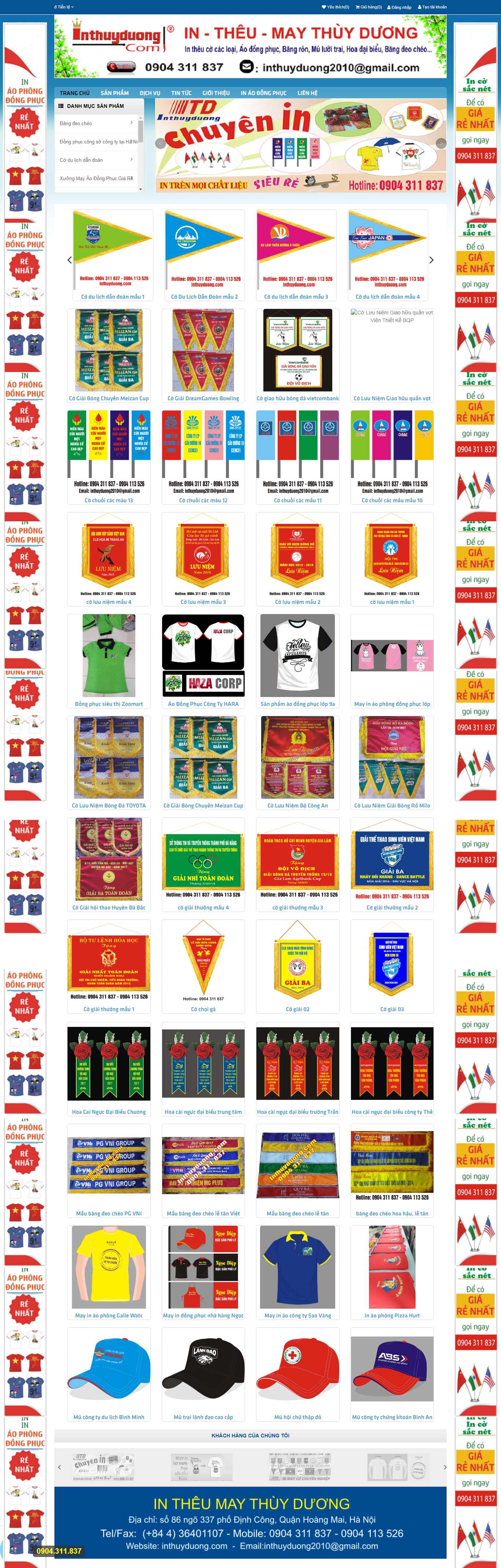 Thiết kế Website may đồng phục - inthuyduong.com - VietWebGroup.Vn
