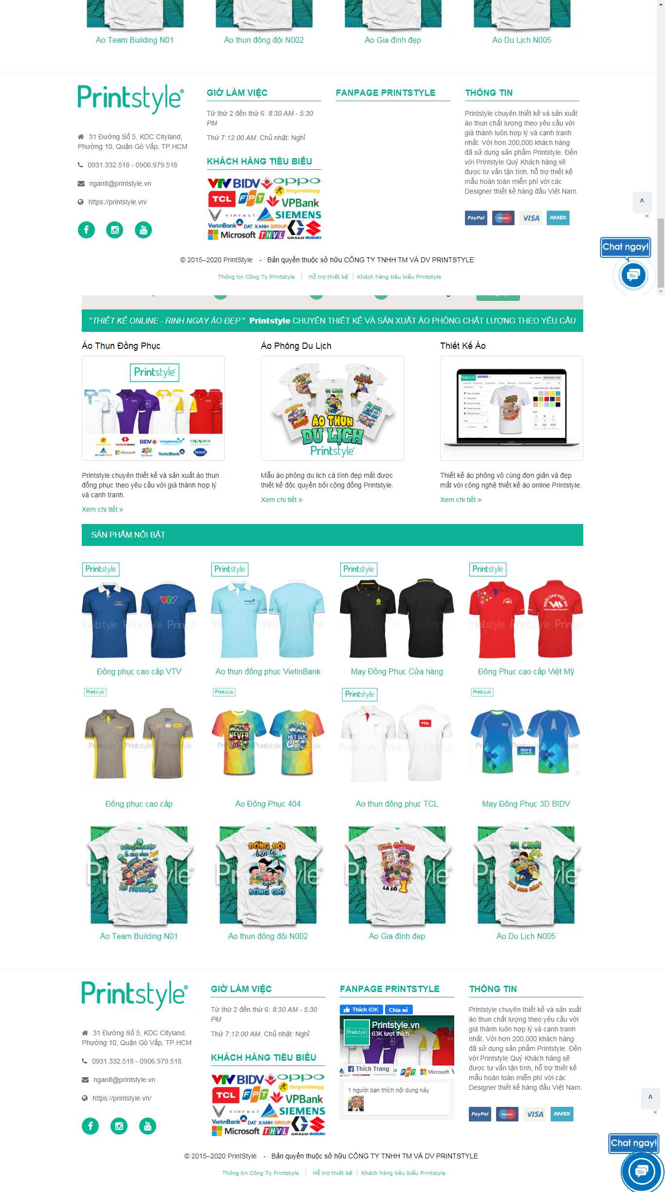 Thiết kế Website may đồng phục - printstyle.vn - VietWebGroup.Vn