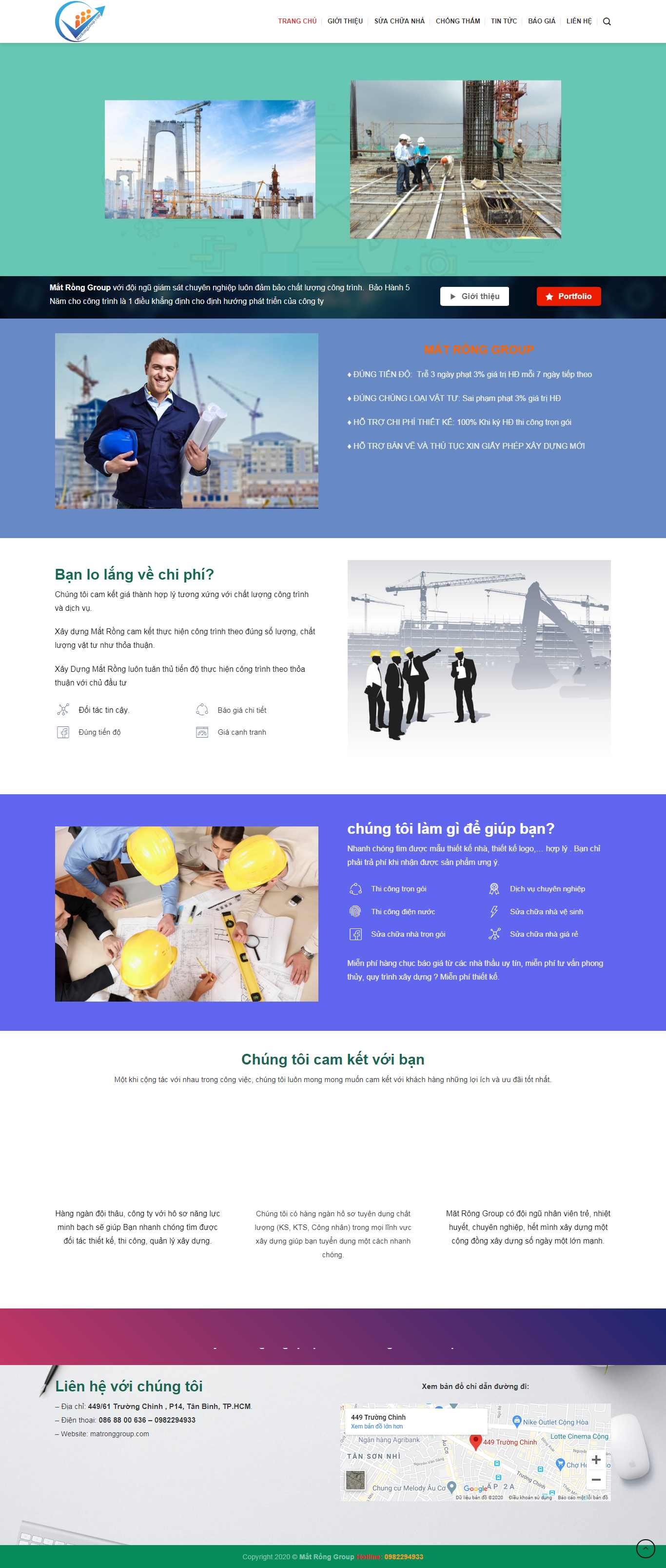 Thiết kế Website sửa chữa nhà - matronggroup.com - VietWebGroup.Vn