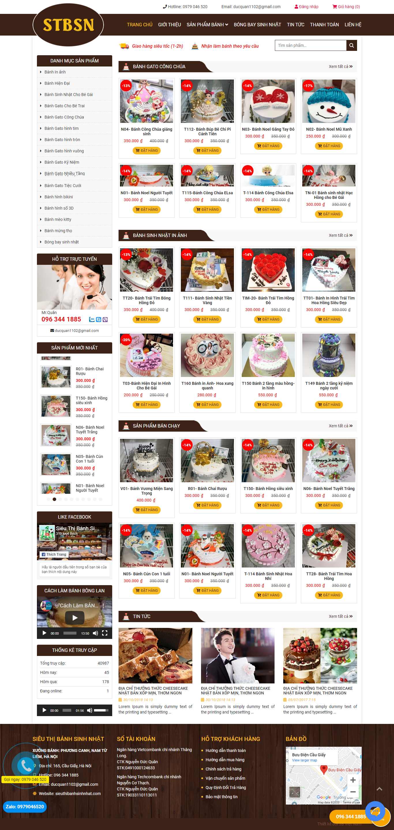 Thiết kế Website bánh sinh nhật - sieuthibanhsinhnhat.vn - VietWebGroup.Vn