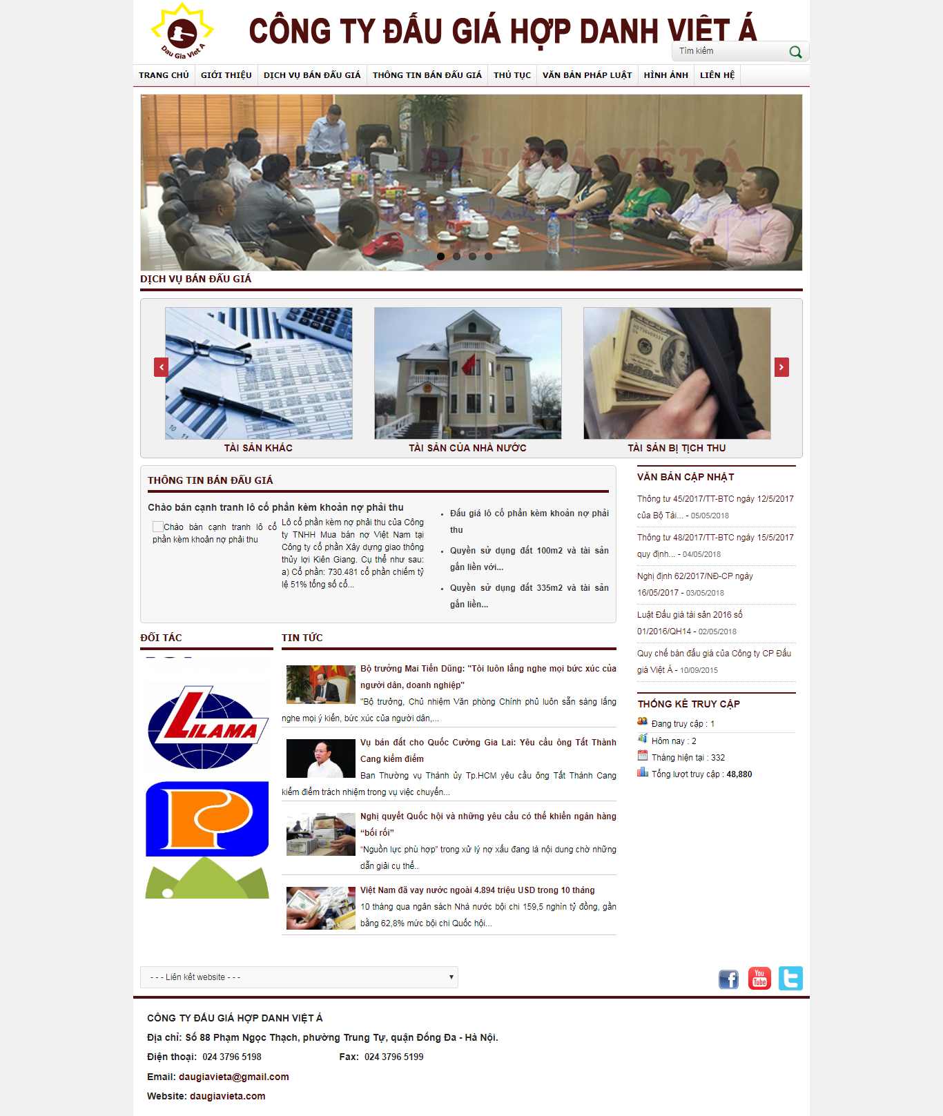 Thiết kế Website đấu giá - daugiavieta.com - VietWebGroup.Vn
