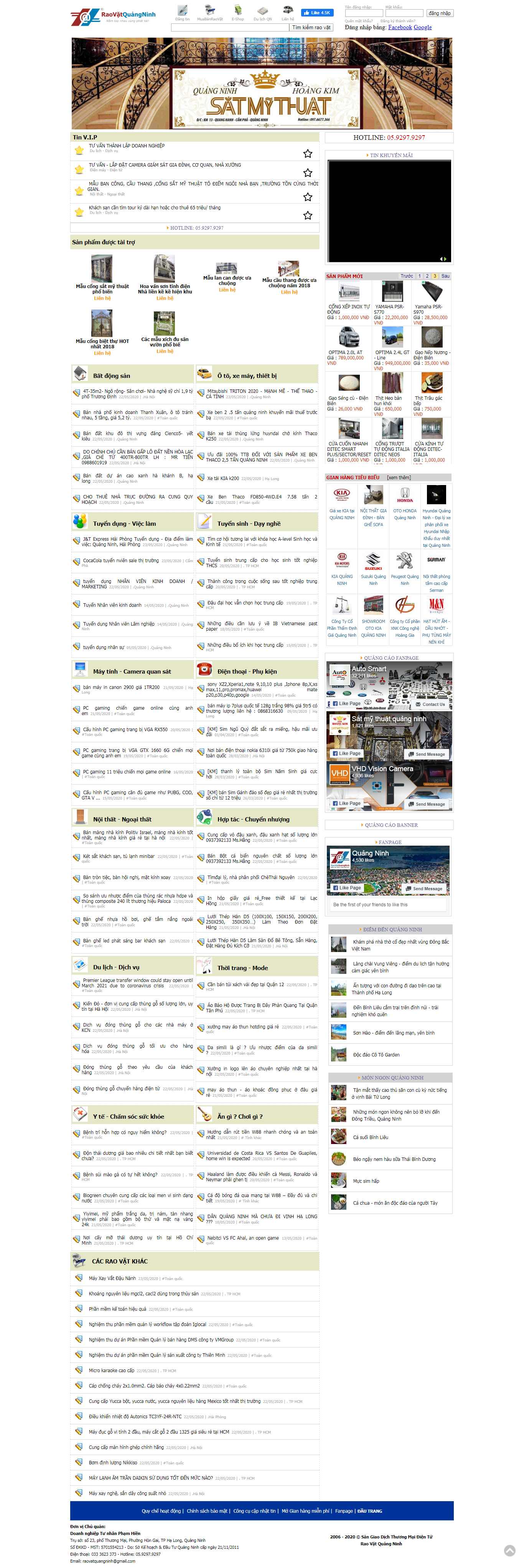Thiết kế Website rao vặt - raovatquangninh.com - VietWebGroup.Vn