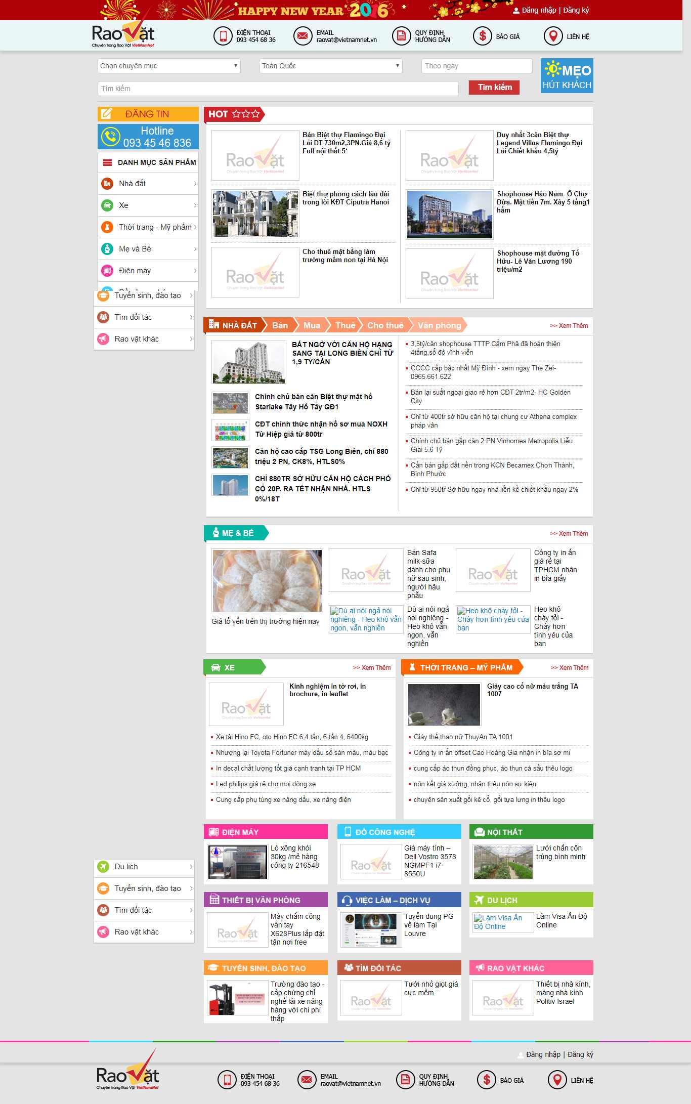 Thiết kế Website rao vặt - raovat.vietnamnet.vn - VietWebGroup.Vn