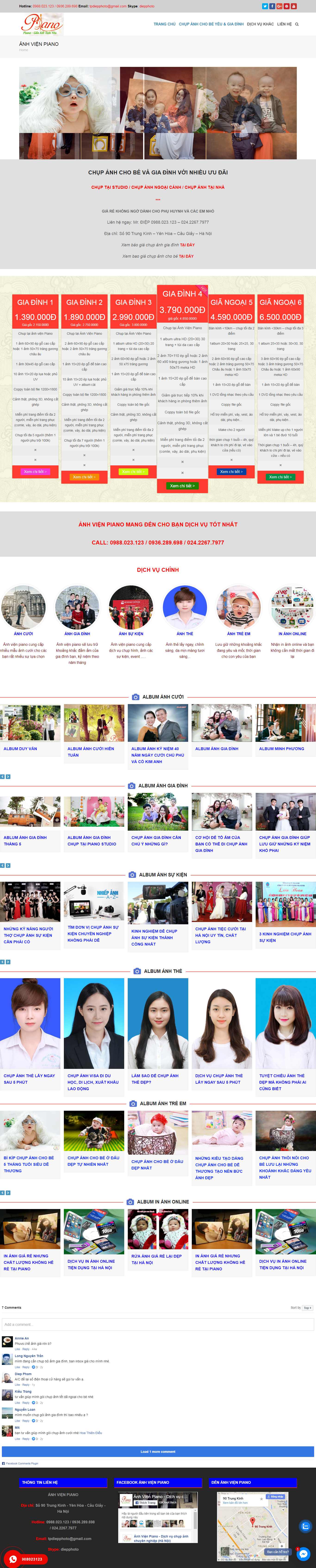 Thiết kế Website ảnh viện - anhvienpiano.com - VietWebGroup.Vn