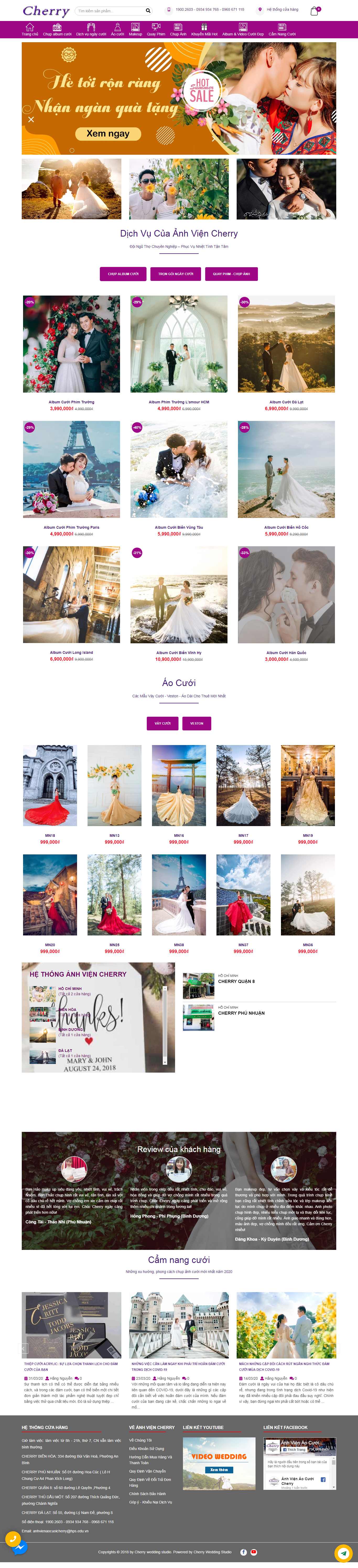 Thiết kế Website ảnh viện - anhviencherry.com - VietWebGroup.Vn