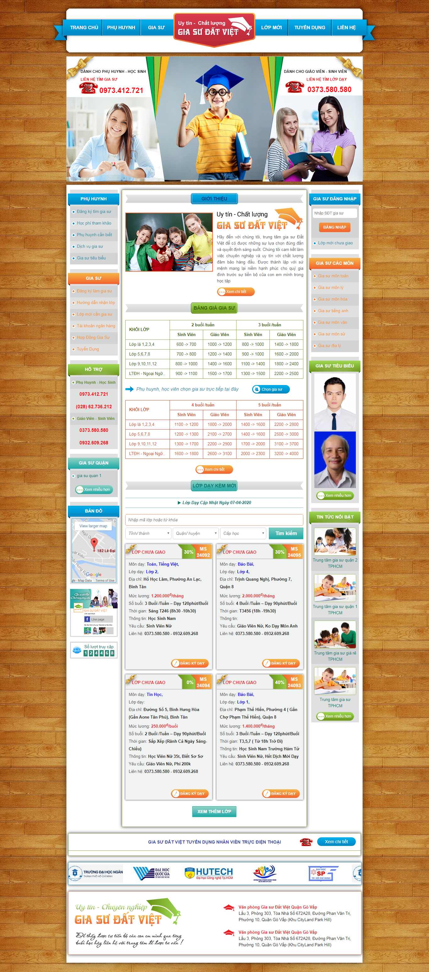 Thiết kế Website gia sư - giasudatviet.com - VietWebGroup.Vn