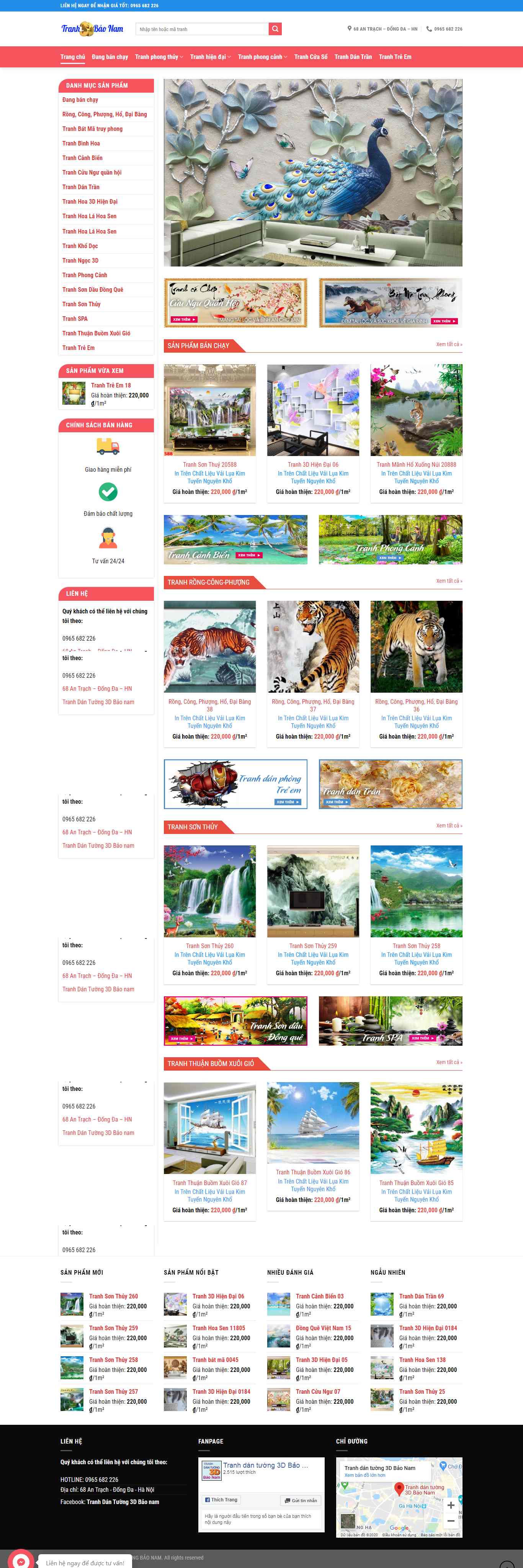 Thiết kế Website tranh dán tường - tranhbaonam.com - VietWebGroup.Vn