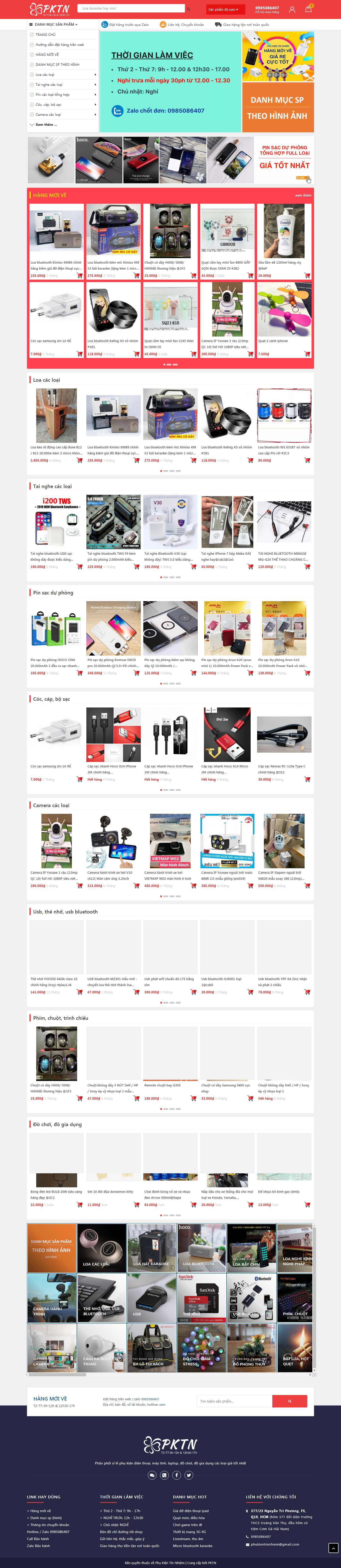 Thiết kế Website sạc dự phòng - pktn.vn - VietWebGroup.Vn