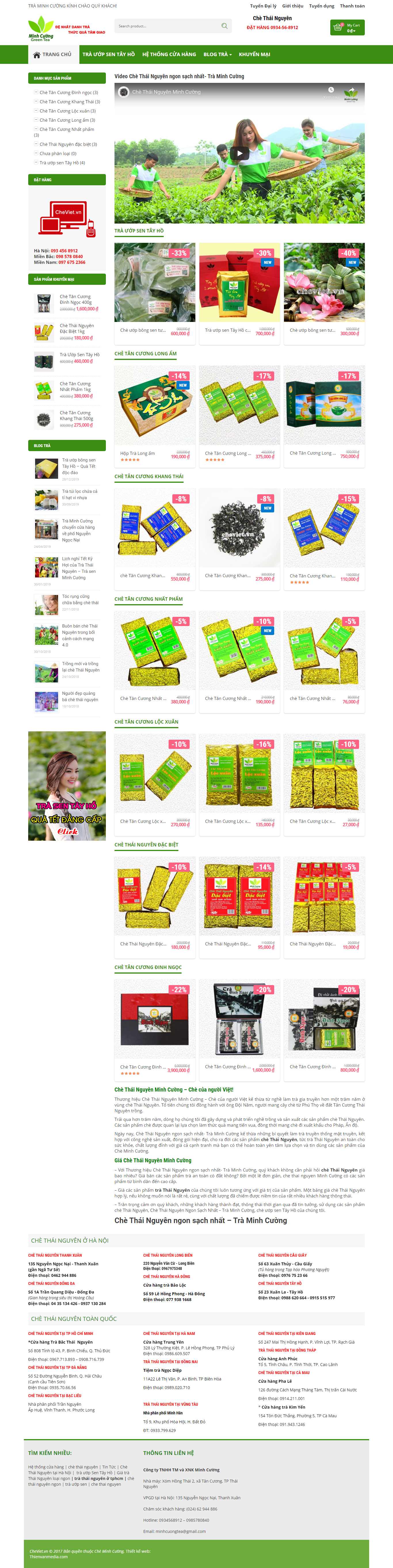 Thiết kế Website bán chè - cheviet.vn - VietWebGroup.Vn