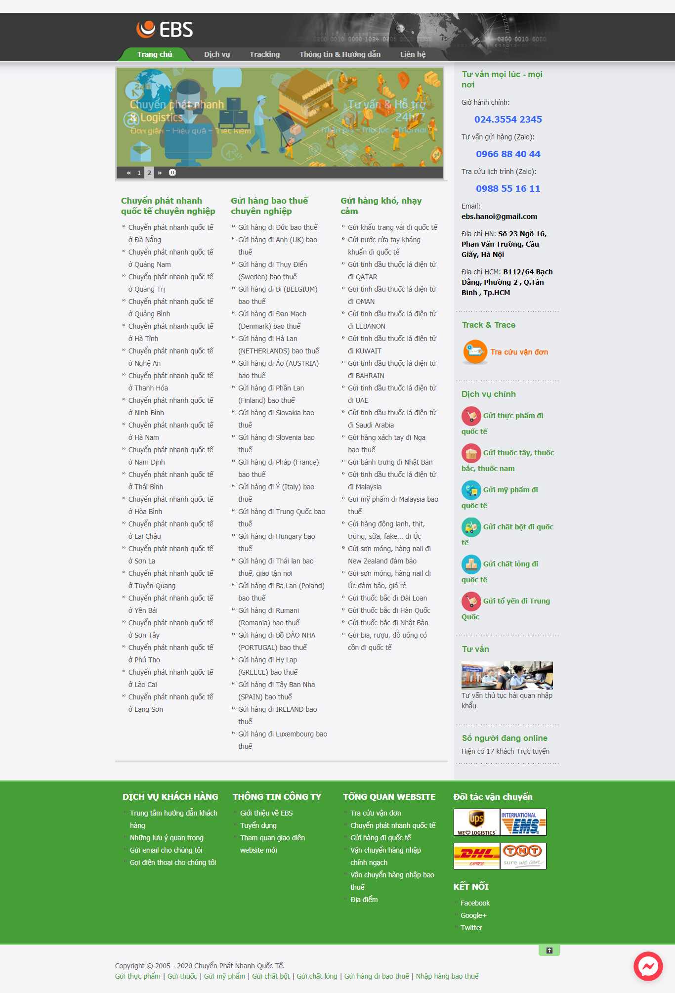 Thiết kế Website chuyển phát nhanh - www.chuyenphatnhanhebs.com - VietWebGroup.Vn