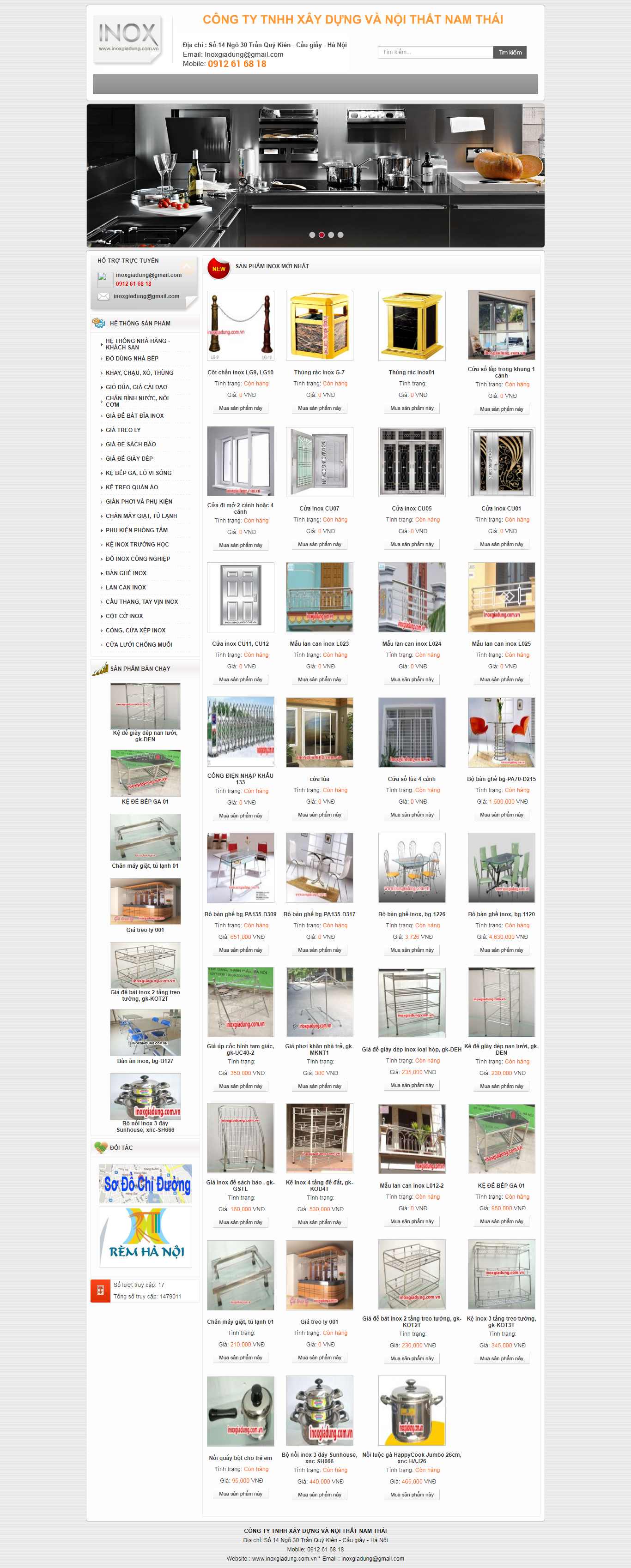Thiết kế Website đồ dùng inox - www.inoxgiadung.com.vn - VietWebGroup.Vn