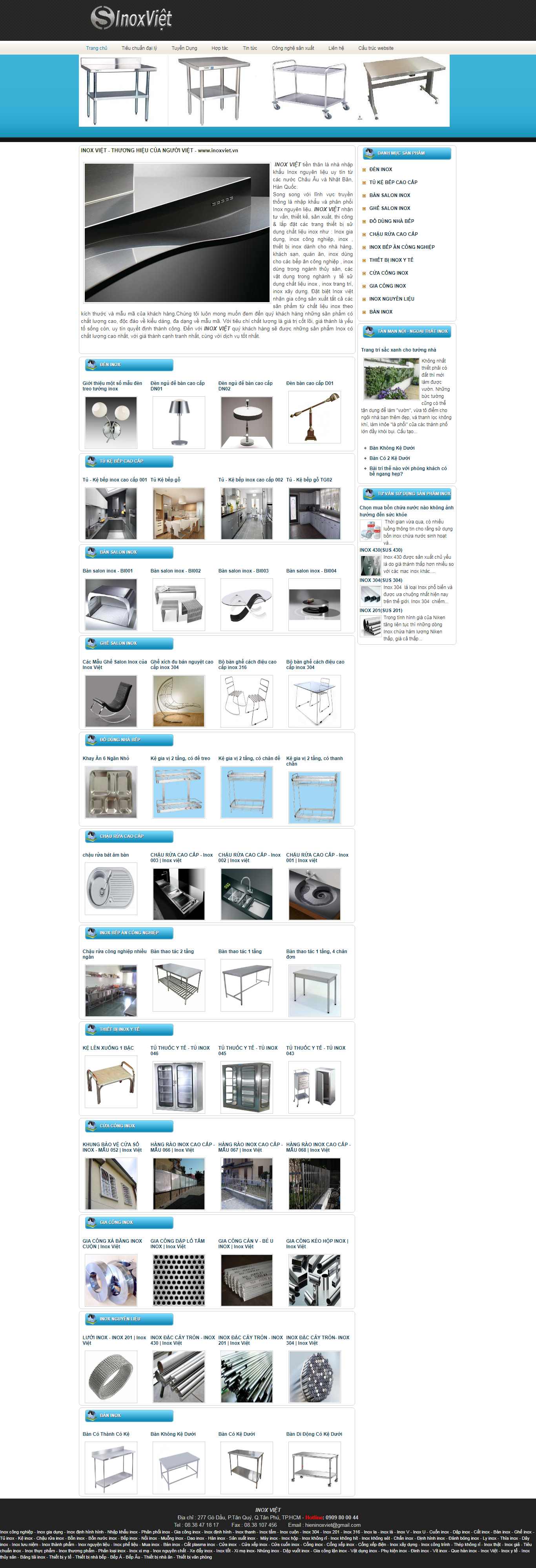 Thiết kế Website đồ dùng inox - inoxviet.vn - VietWebGroup.Vn