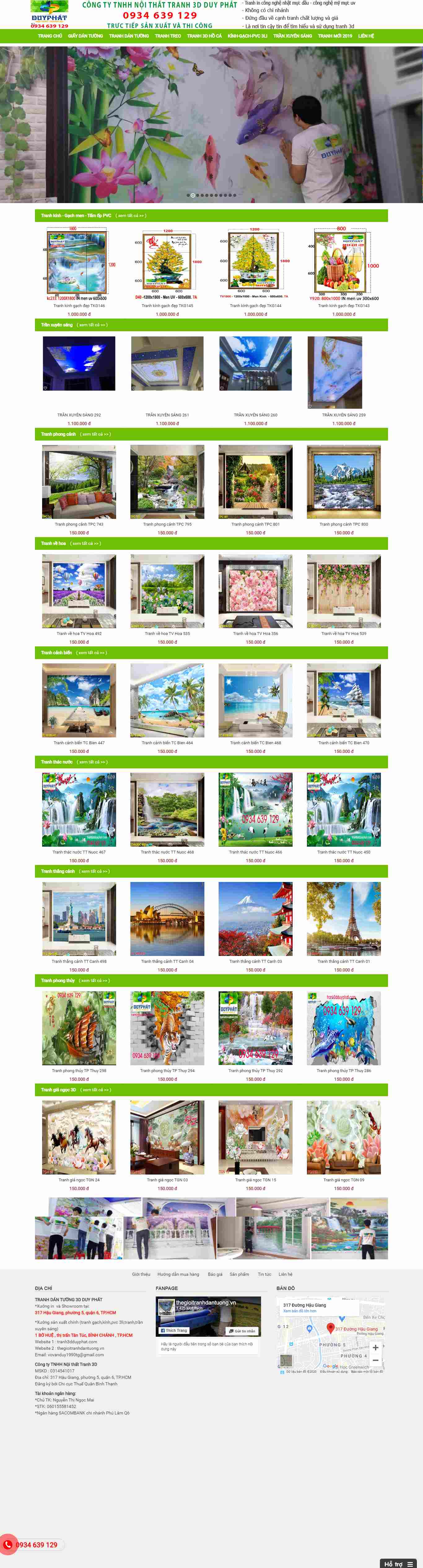 Thiết kế Website tranh 3d - tranh3dduyphat.com - VietWebGroup.Vn