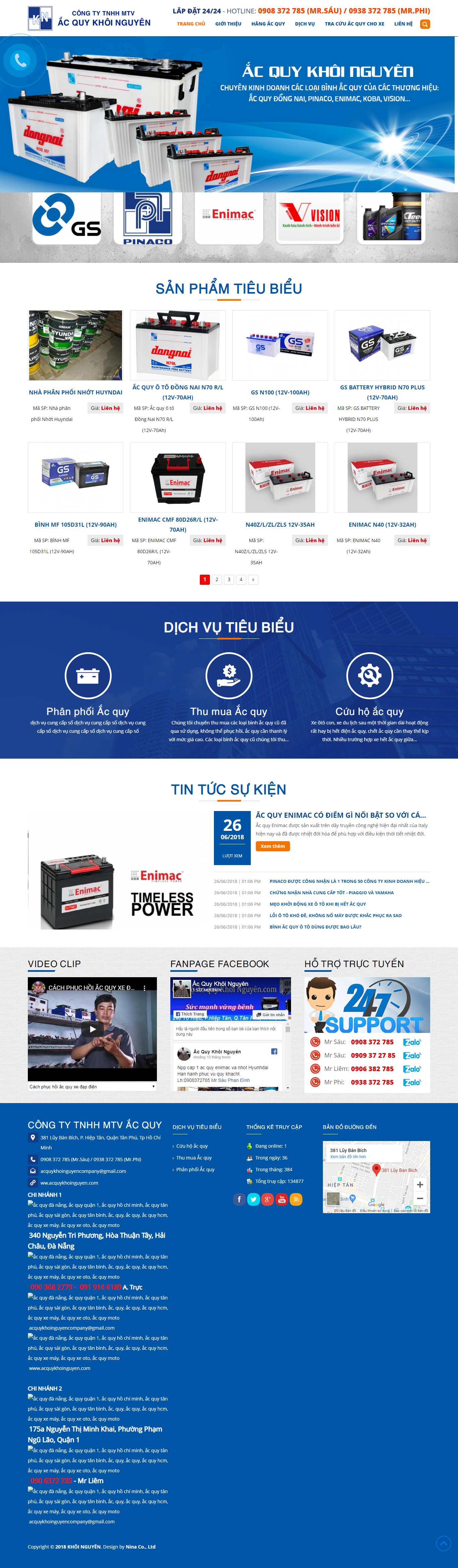 Thiết kế Website ắc quy - acquykhoinguyen.com - VietWebGroup.Vn