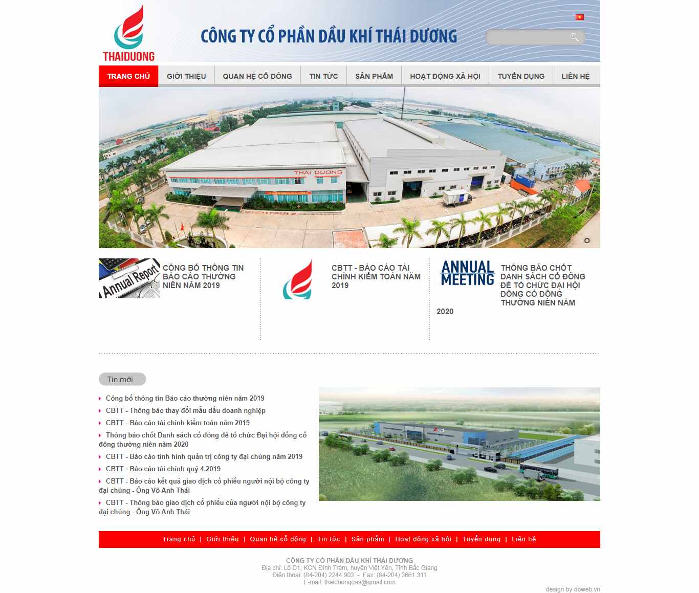 Thiết kế Website dầu khí - thaiduongpetrol.vn - VietWebGroup.Vn
