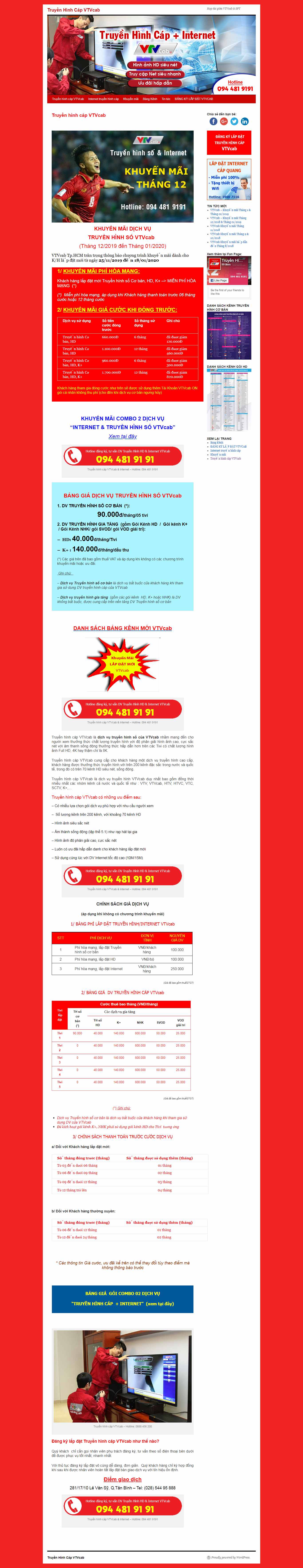 Thiết kế Website truyền hình - www.truyenhinhhd.vn - VietWebGroup.Vn