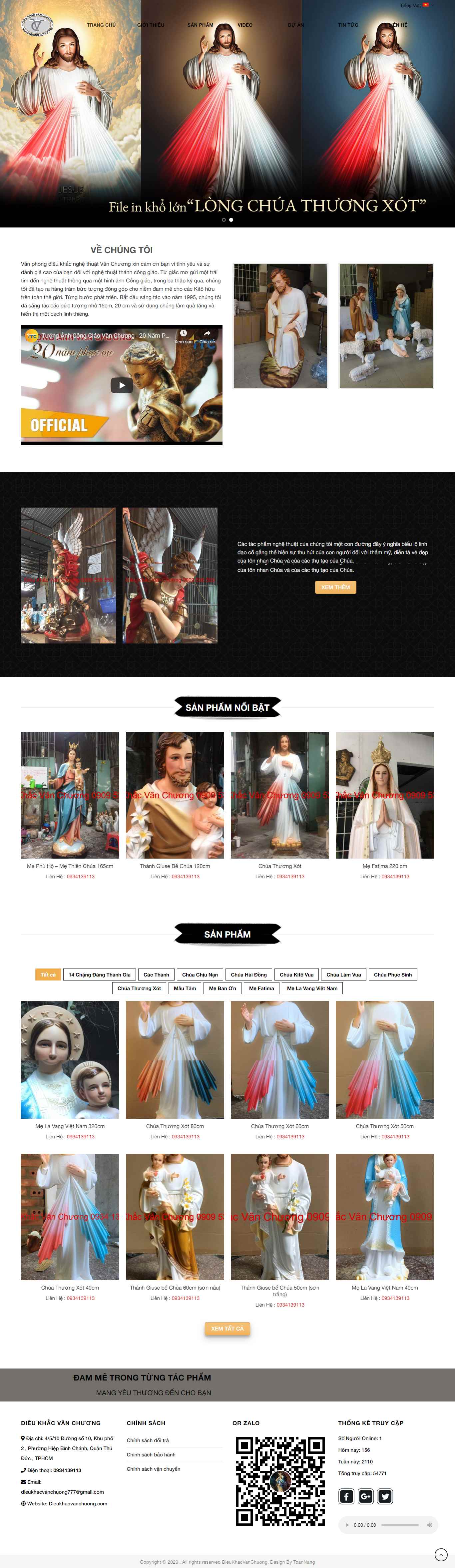 Thiết kế Website điêu khắc - dieukhacvanchuong.com - VietWebGroup.Vn