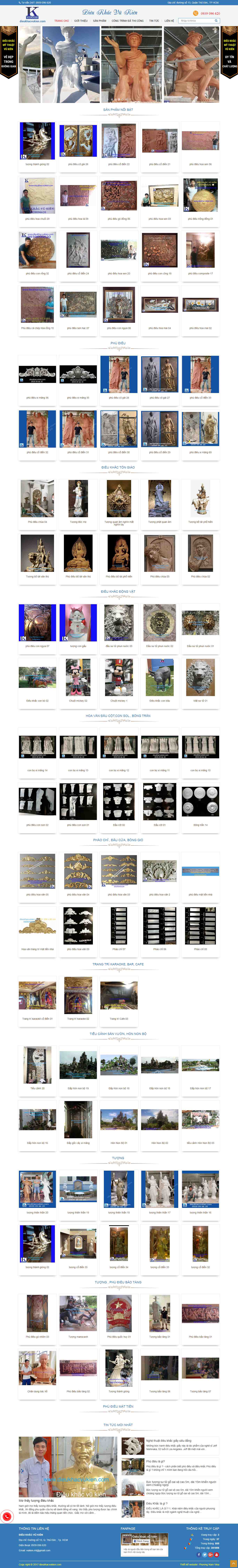 Thiết kế Website điêu khắc - dieukhacvukien.com - VietWebGroup.Vn