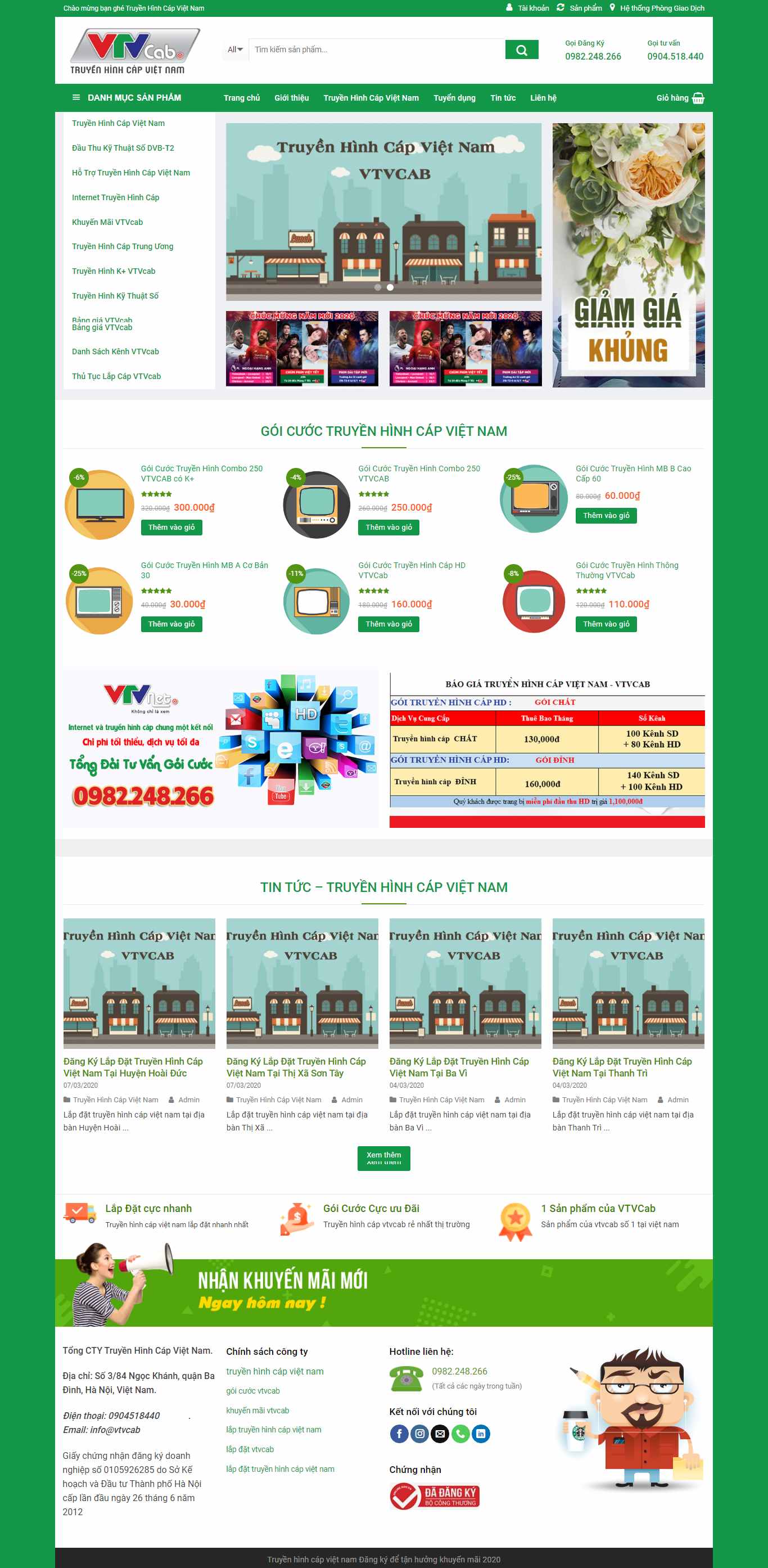 Thiết kế Website truyền hình - truyenhinhcapvietnam.hanoi.vn - VietWebGroup.Vn