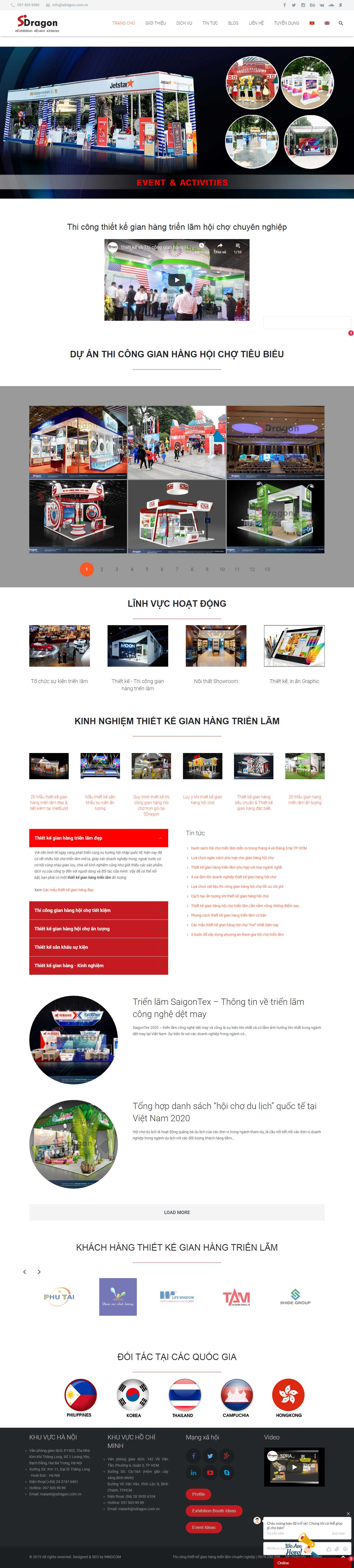 Thiết kế Website gian hàng - sdragon.com.vn - VietWebGroup.Vn