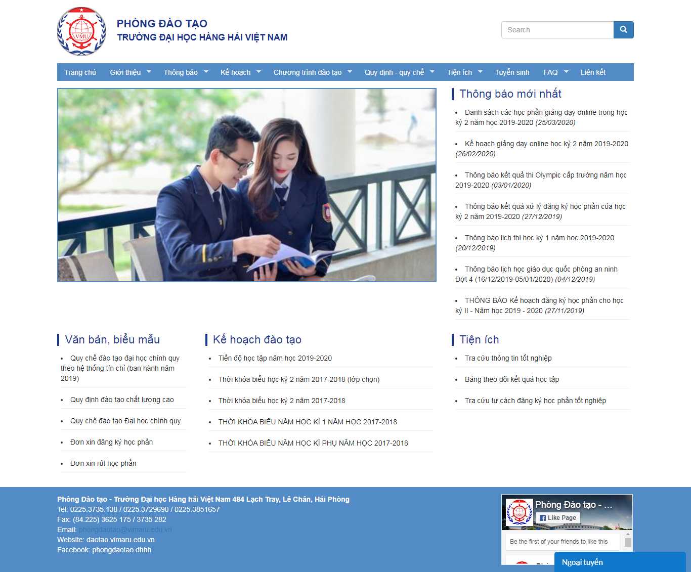 Thiết kế Website đào tạo - daotao.vimaru.edu.vn - VietWebGroup.Vn