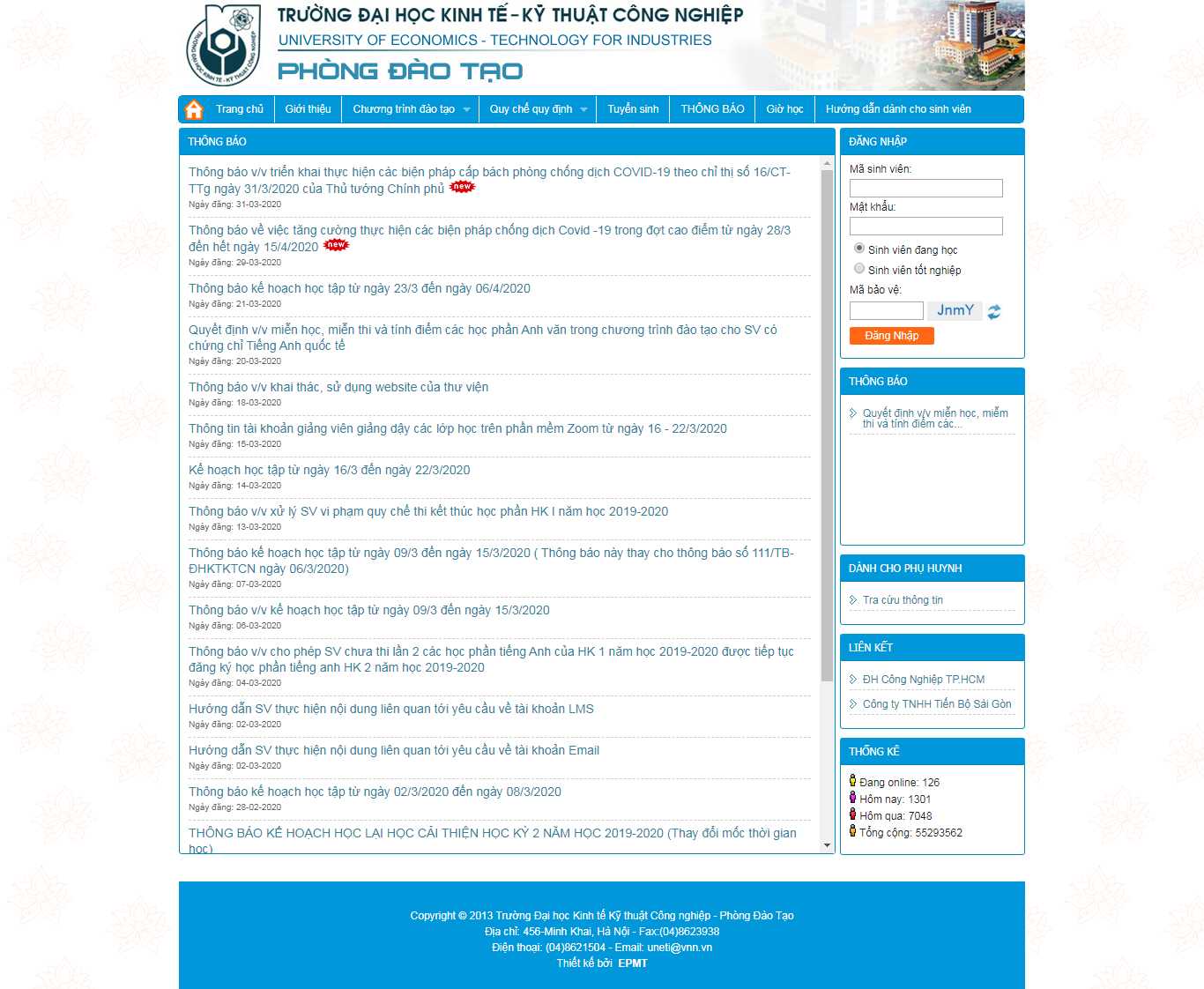 Thiết kế Website đào tạo - daotao.uneti.edu.vn - VietWebGroup.Vn