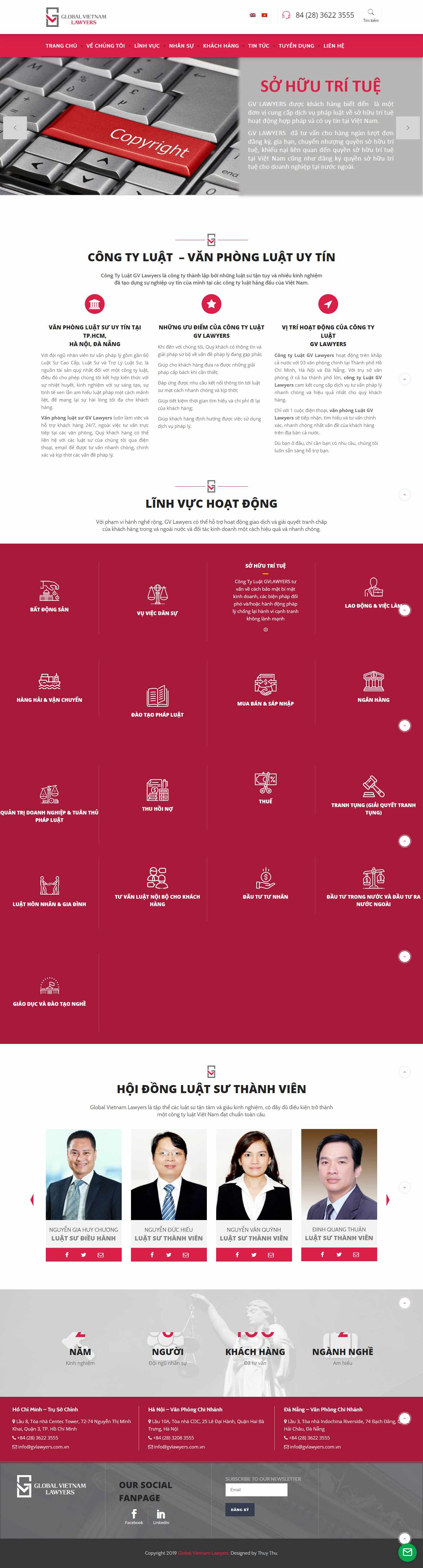 Thiết kế Website công ty luật - gvlawyers.com.vn - VietWebGroup.Vn