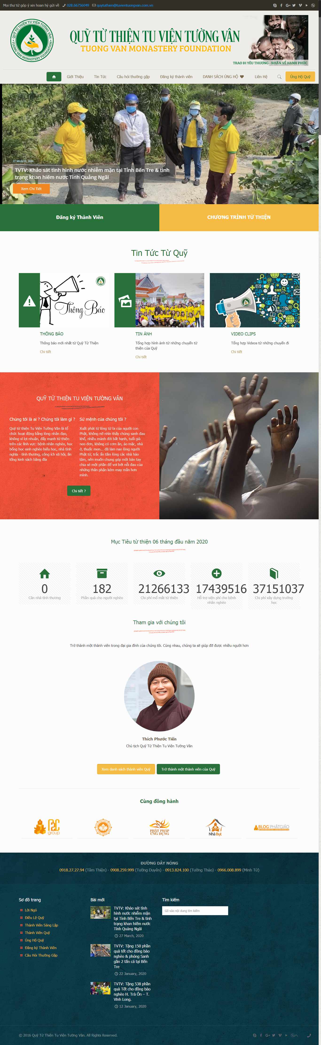 Thiết kế Website từ thiện - quytuvientuongvan.com - VietWebGroup.Vn